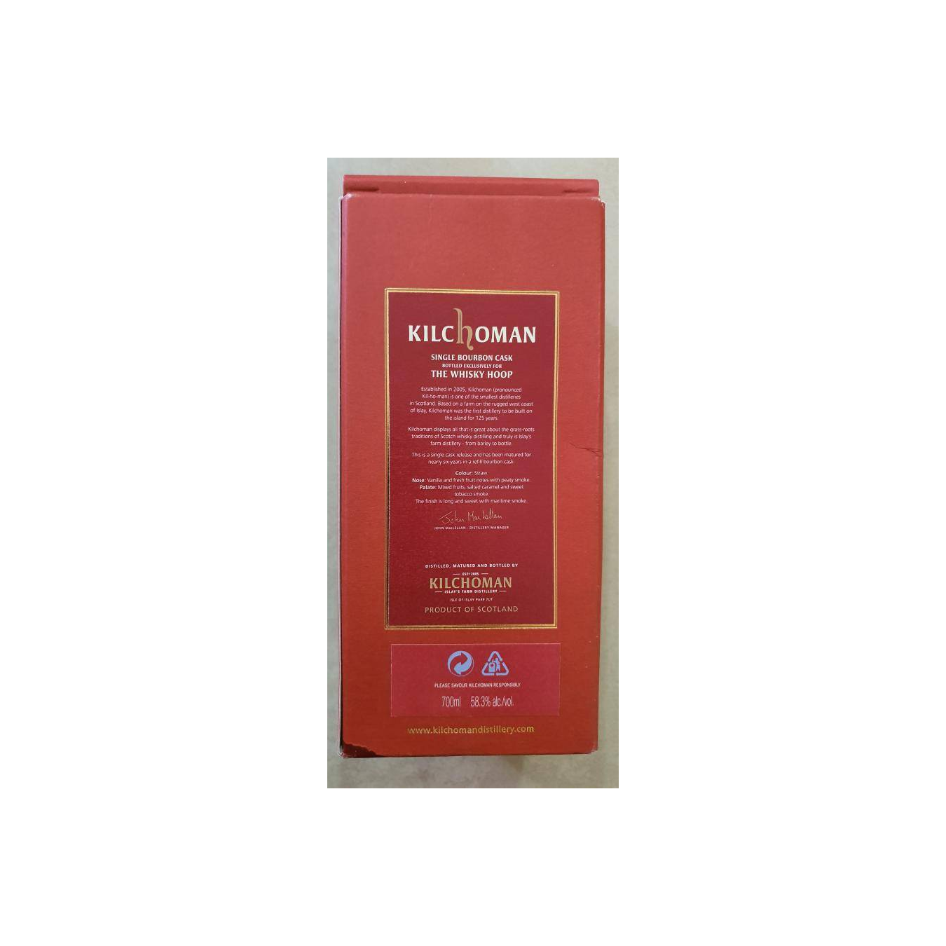 Kilchoman 2009 5 Years Single Malt Whisky 3