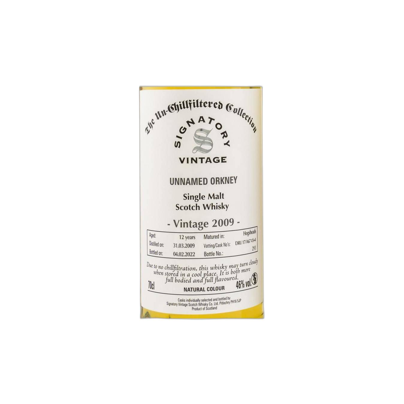 Signatory Vintage The Un-Chillfiltered Collection 2009 12 Years Single Malt Whisky 3