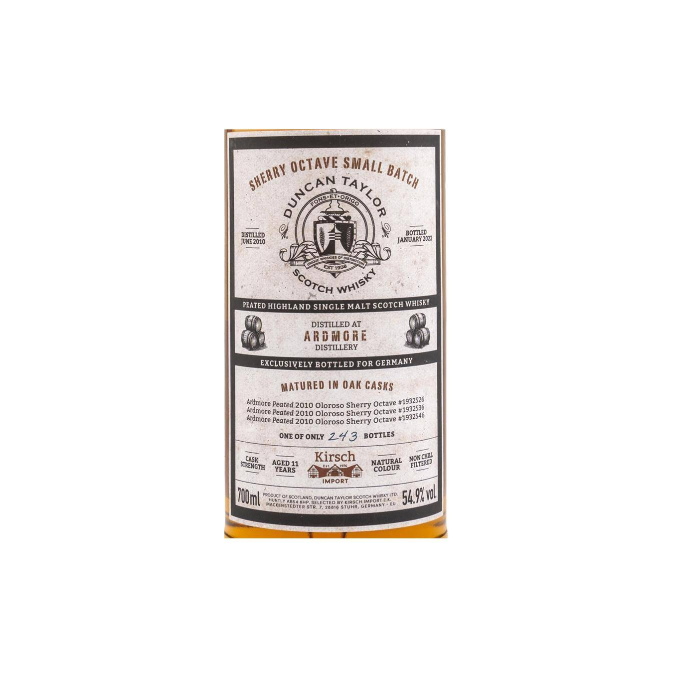 Ardmore 2010 11 Years Single Malt Whisky 3