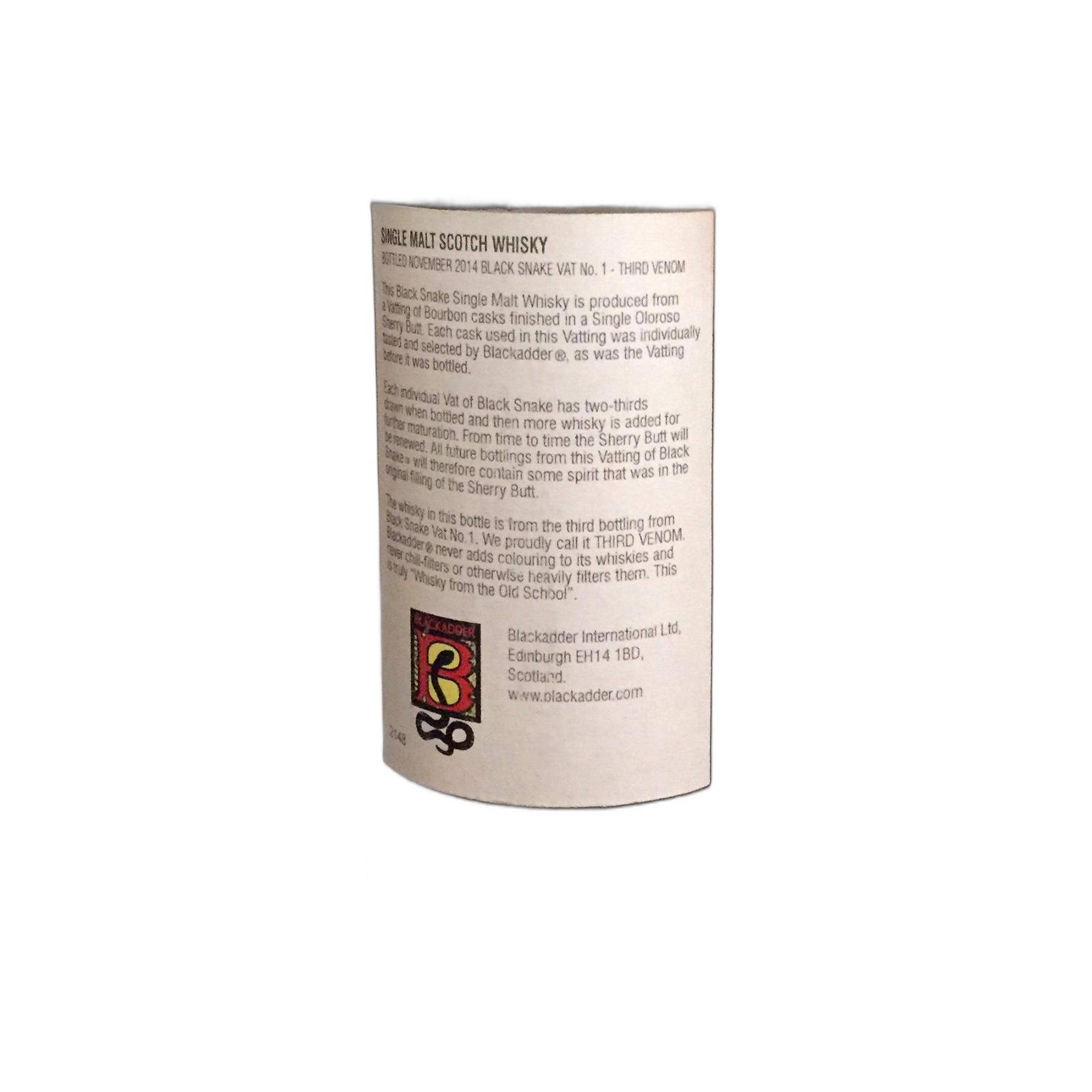 Blackadder Single Malt Whisky 3