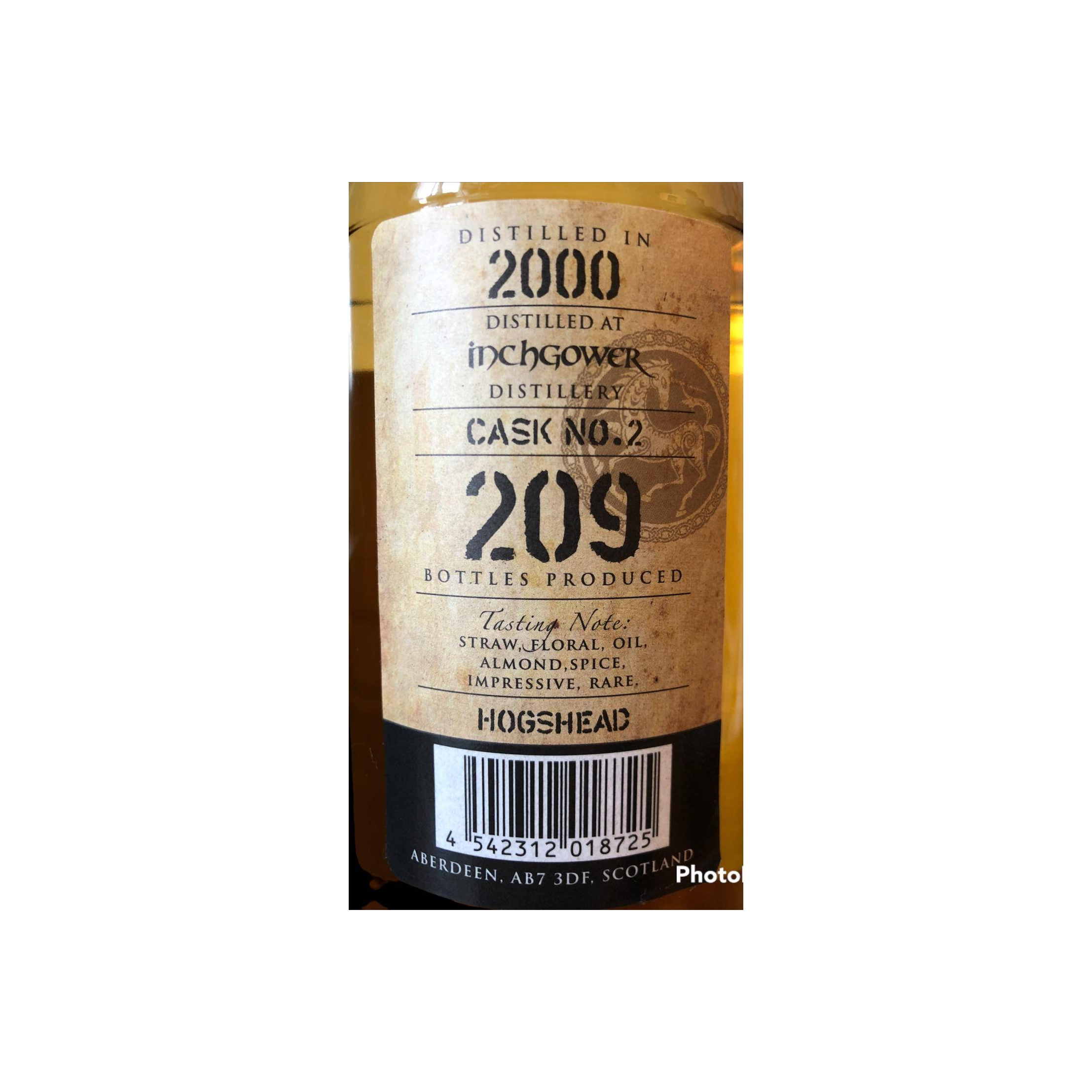 Inchgower 2000 20 Years Single Malt Whisky 3