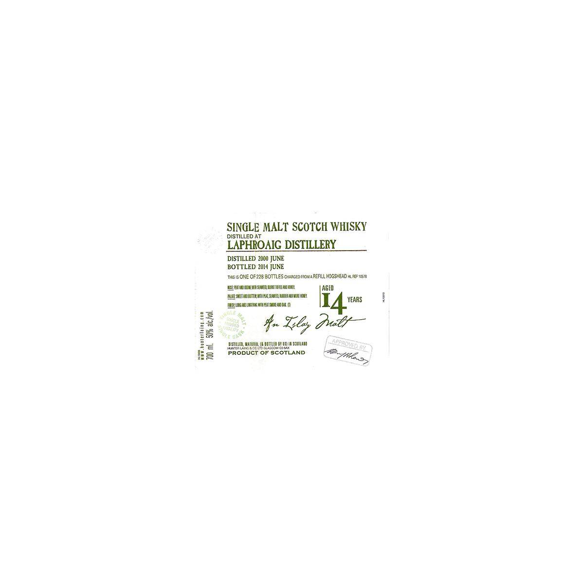 Laphroaig Old Malt Cask 2000 14 Years Single Malt Whisky 2