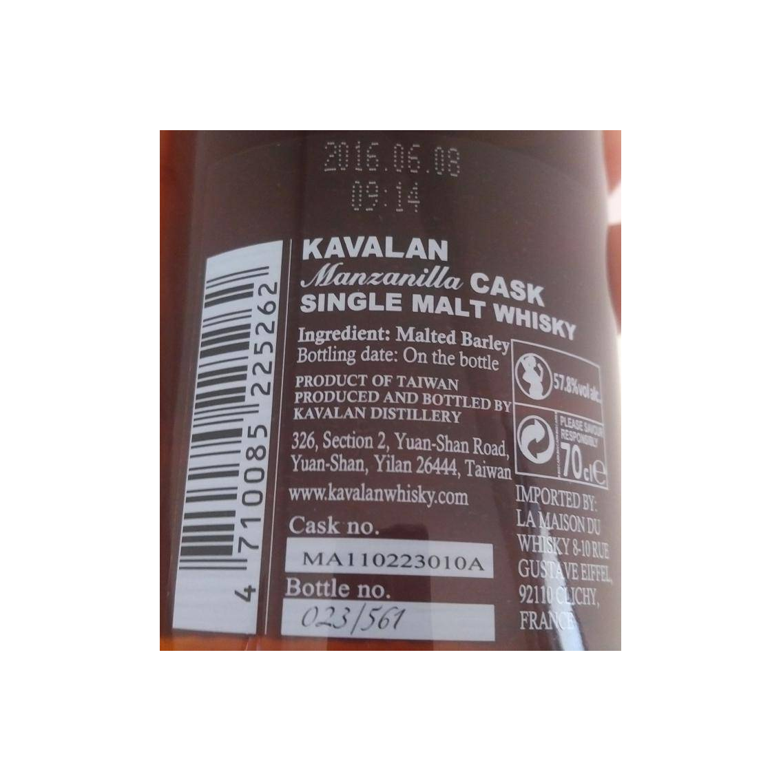 Kavalan 2011 5 Years Single Malt Whisky 2