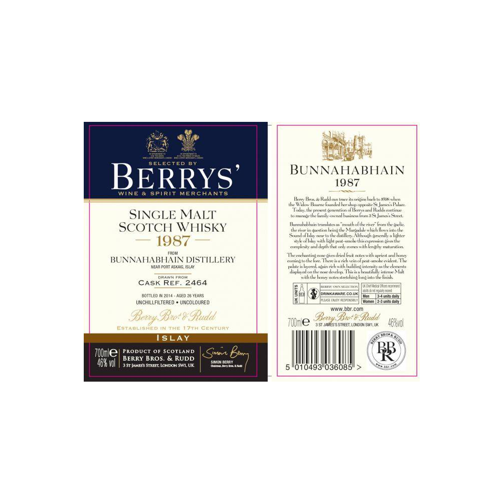 Bunnahabhain 1987 26 Years Single Malt Whisky 2
