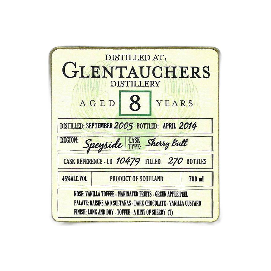 Glentauchers 2005 8 Years Single Malt Whisky