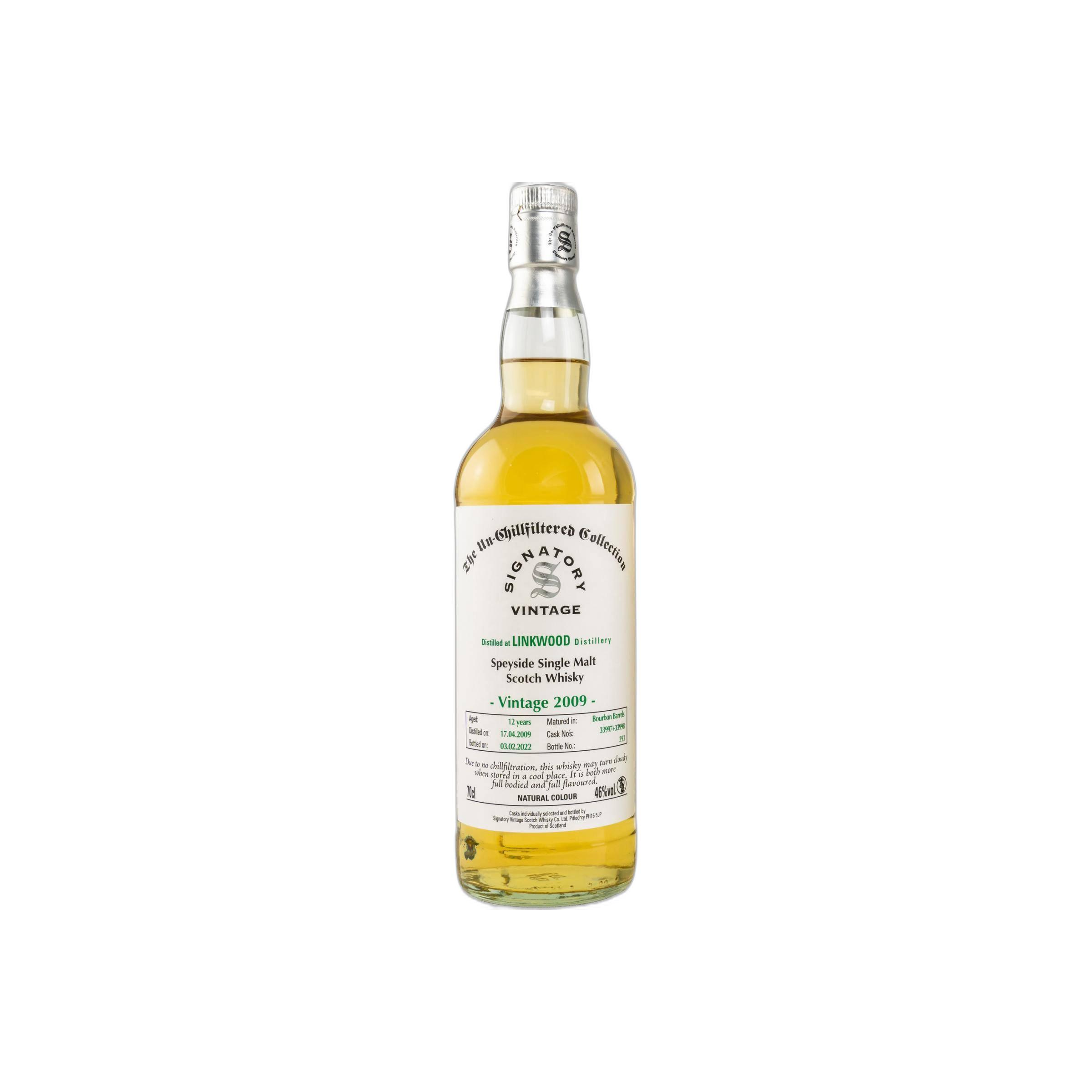 Linkwood The Un-Chillfiltered Collection 2009 12 Years Single Malt Whisky