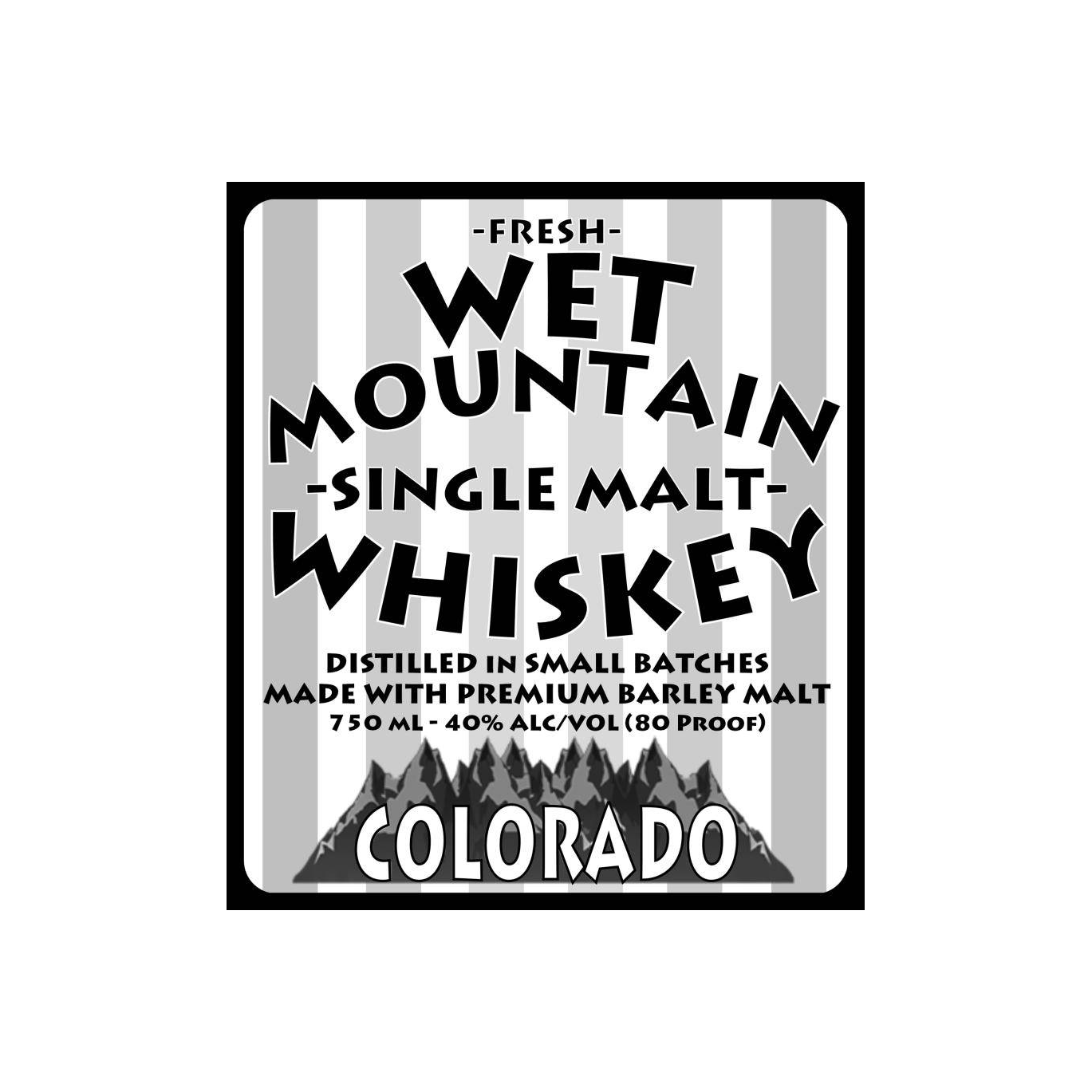 Wet Mountain Single Malt Whiskey