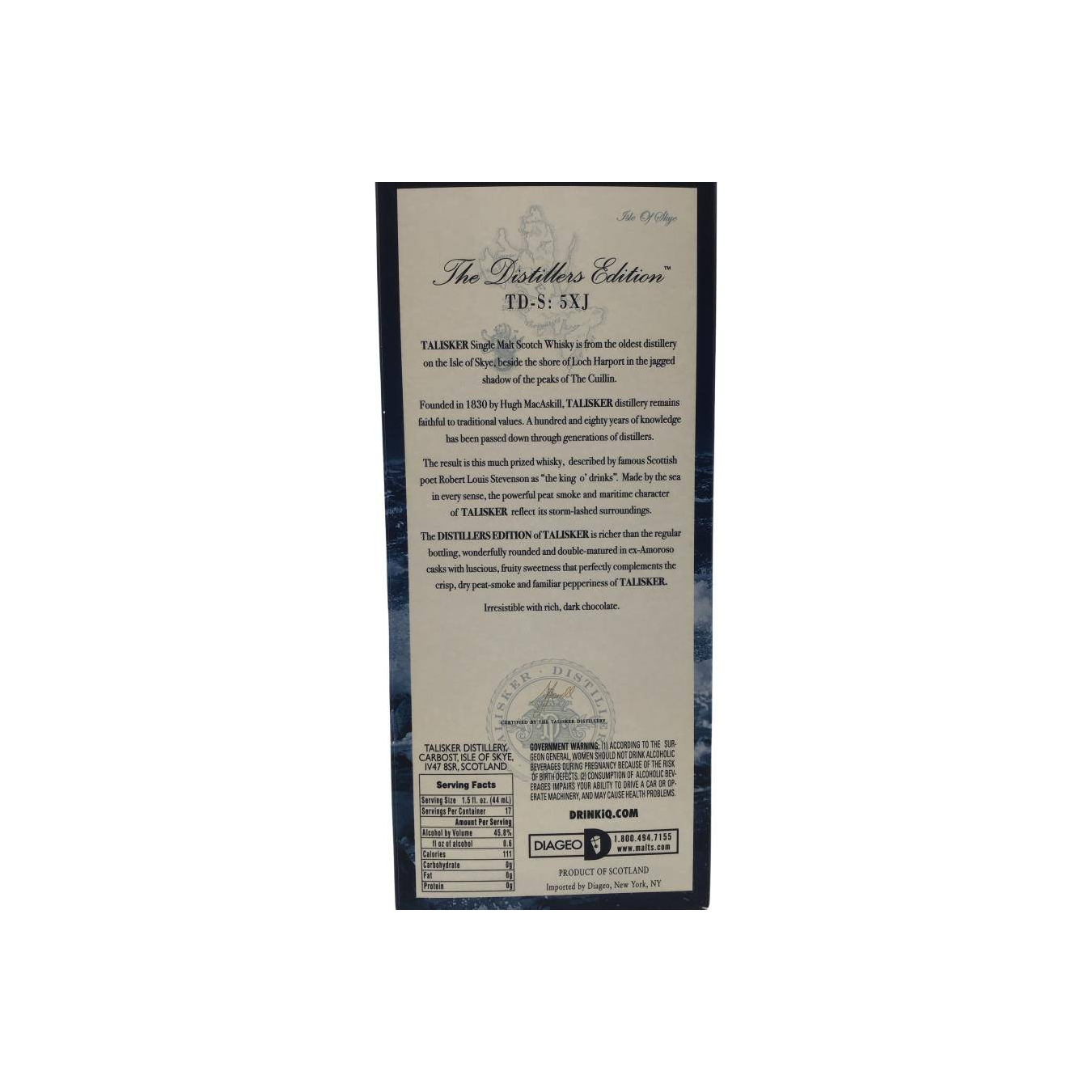 Talisker The Distillers Edition 2011 10 Years Single Malt Whisky 3