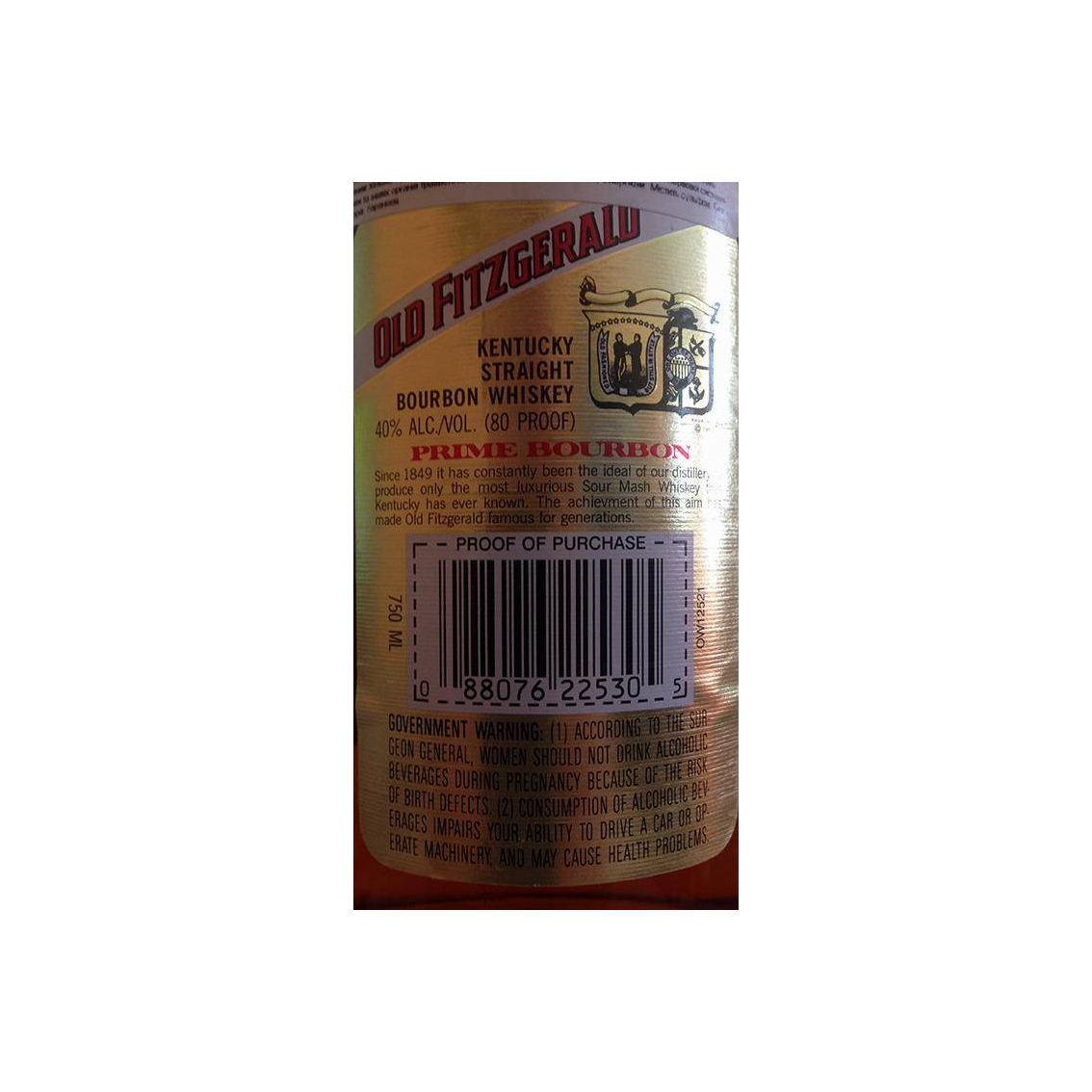 Old Fitzgerald Prime Bourbon 3