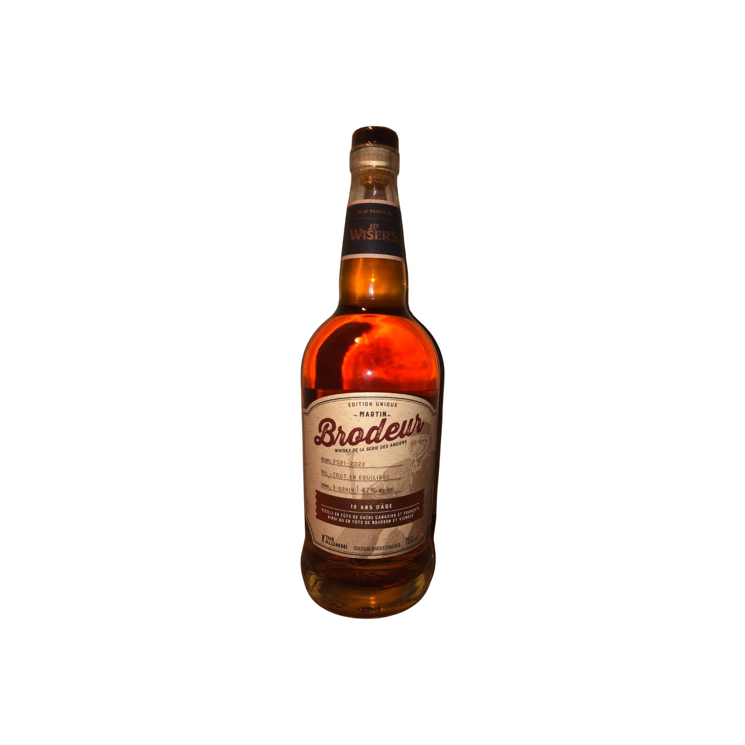 J.P. Wiser's 12 Years Single Grain Whisky