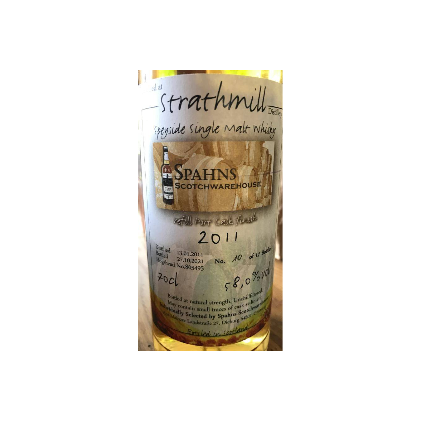Strathmill 2011 10 Years Single Malt Whisky