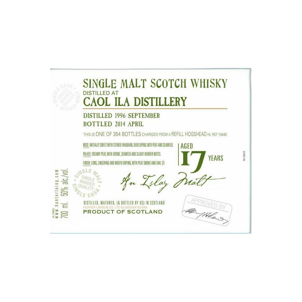Caol Ila Old Malt Cask 1996 17 Years Single Malt Whisky 2