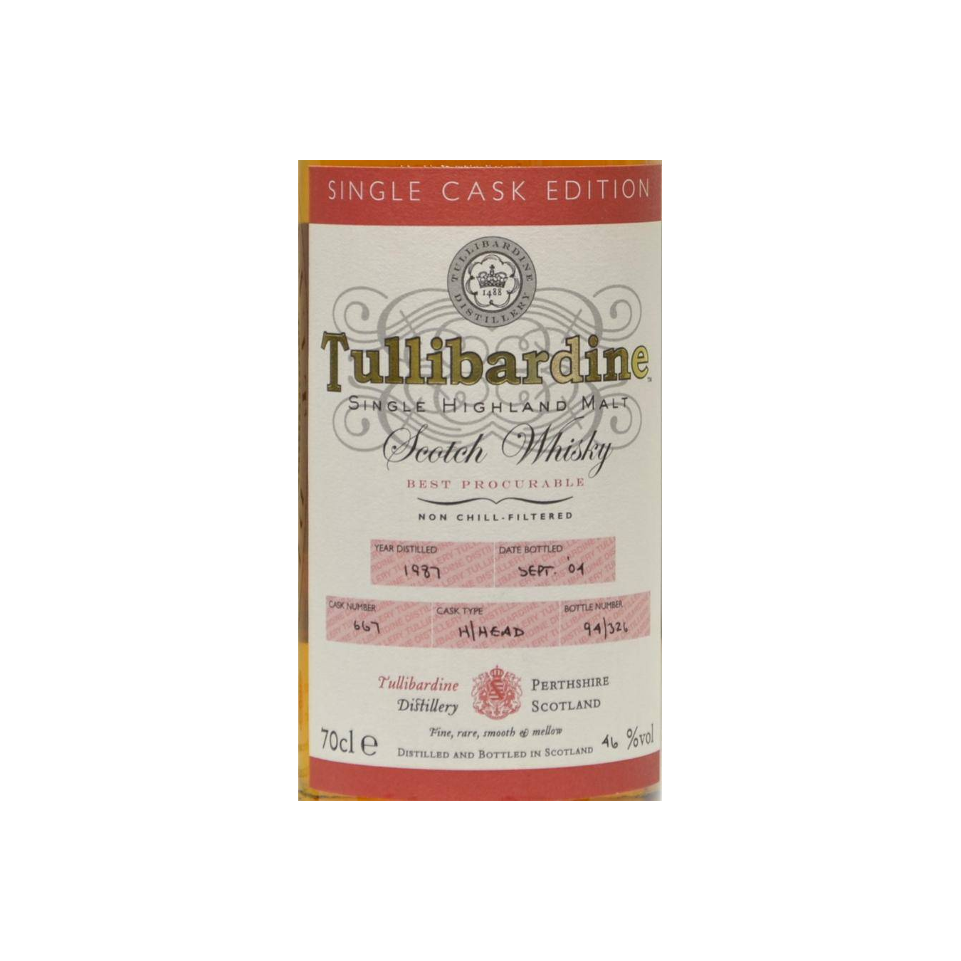 Tullibardine 1987 14 Years Single Malt Whisky 2