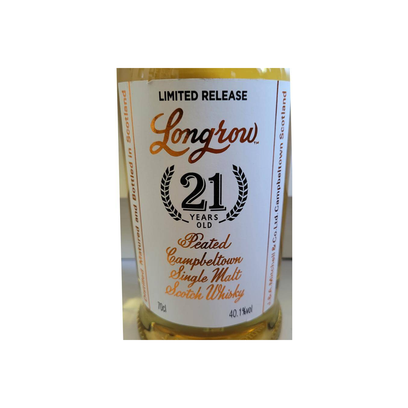 Longrow Single Cask 21 Years Single Malt Whisky 3