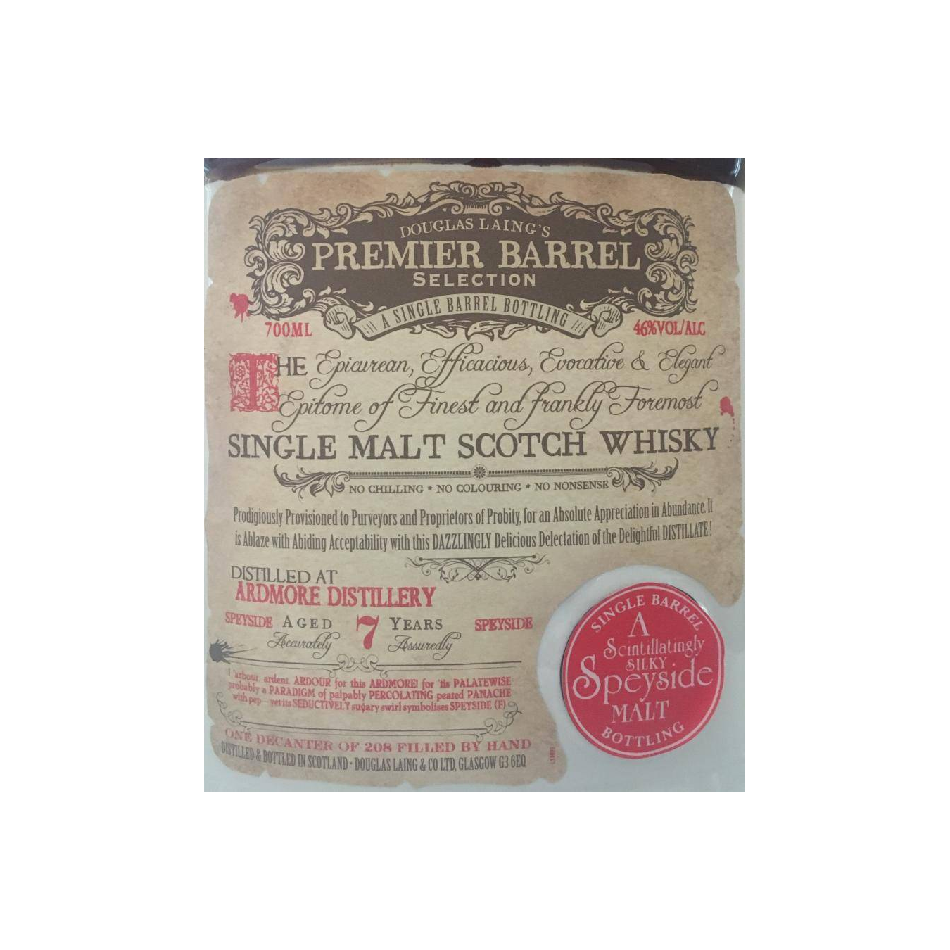 Ardmore 7 Years Single Malt Whisky 3