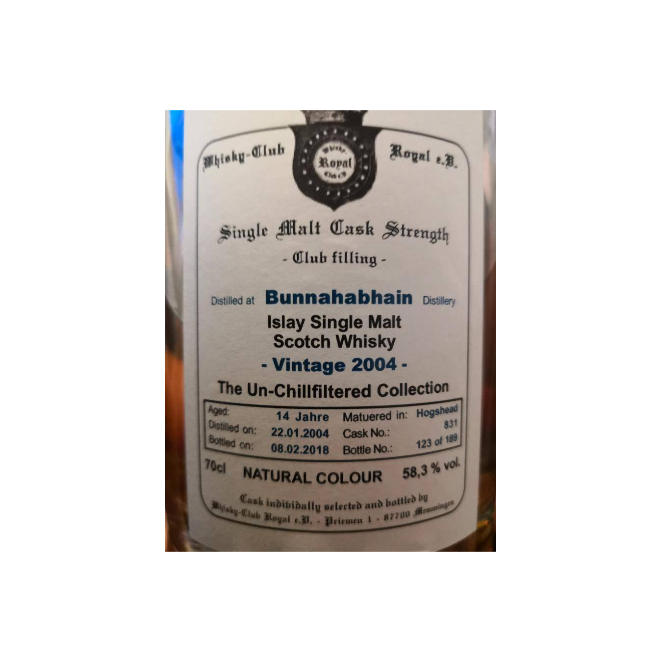 Bunnahabhain 2004 14 Years Single Malt Whisky