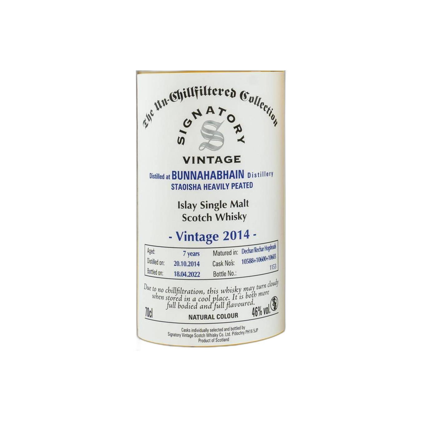 Bunnahabhain The Un-Chillfiltered Collection 2014 7 Years Single Malt Whisky 2