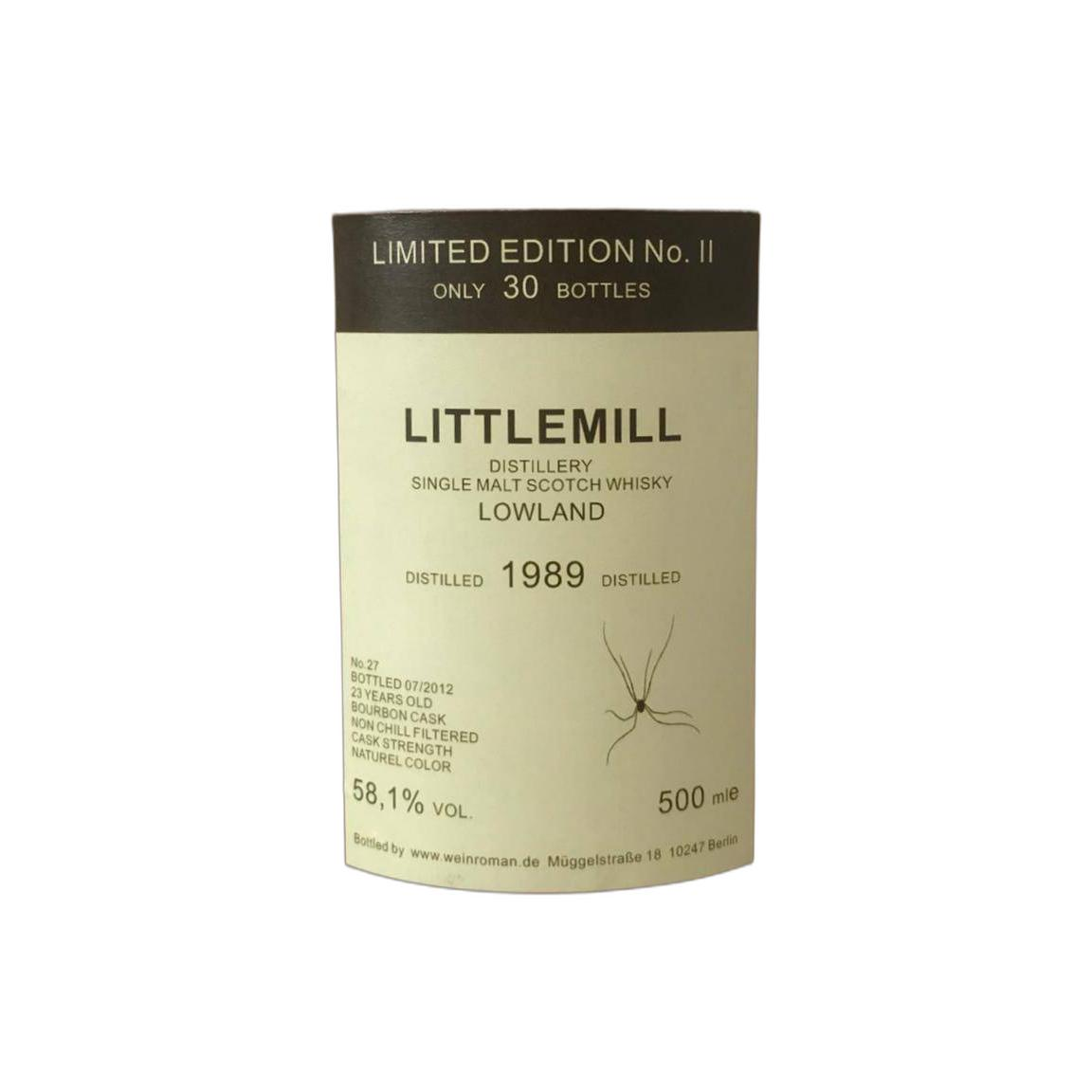 Littlemill 1989 23 Years Single Malt Whisky 2