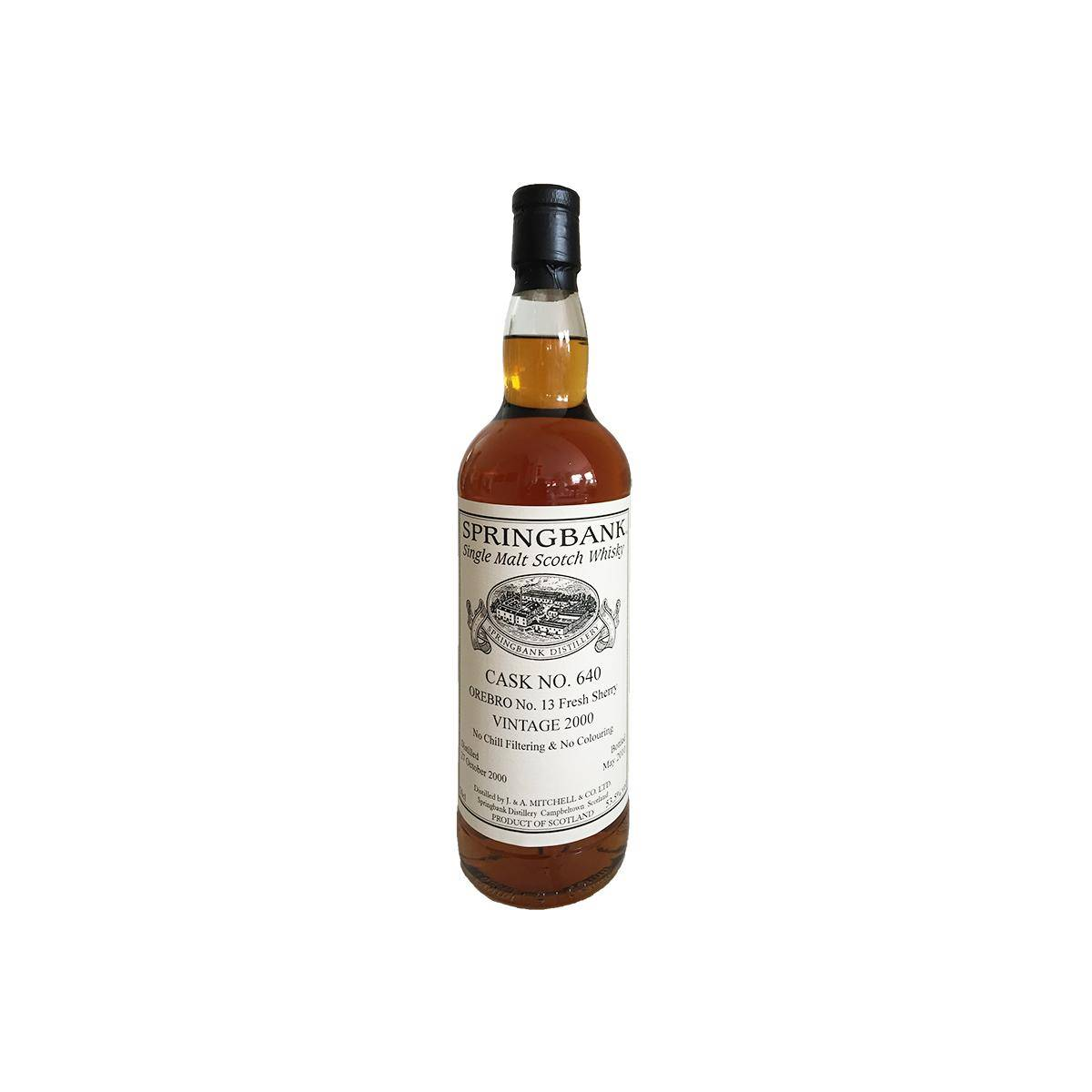 Springbank Private Bottling 2000 9 Years Single Malt Whisky