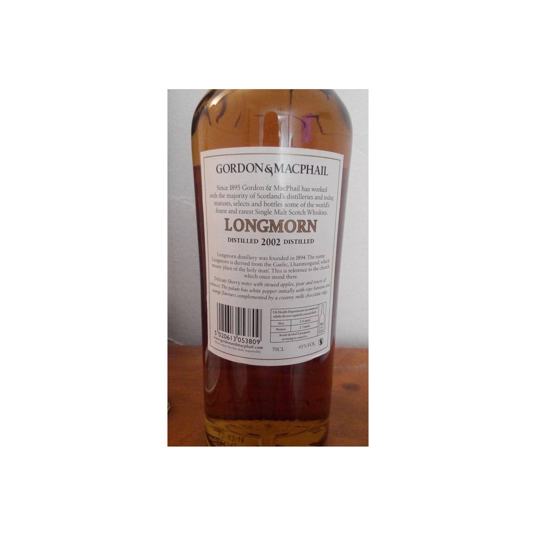 Longmorn Licensed Bottling 2002 13 Years Single Malt Whisky 3