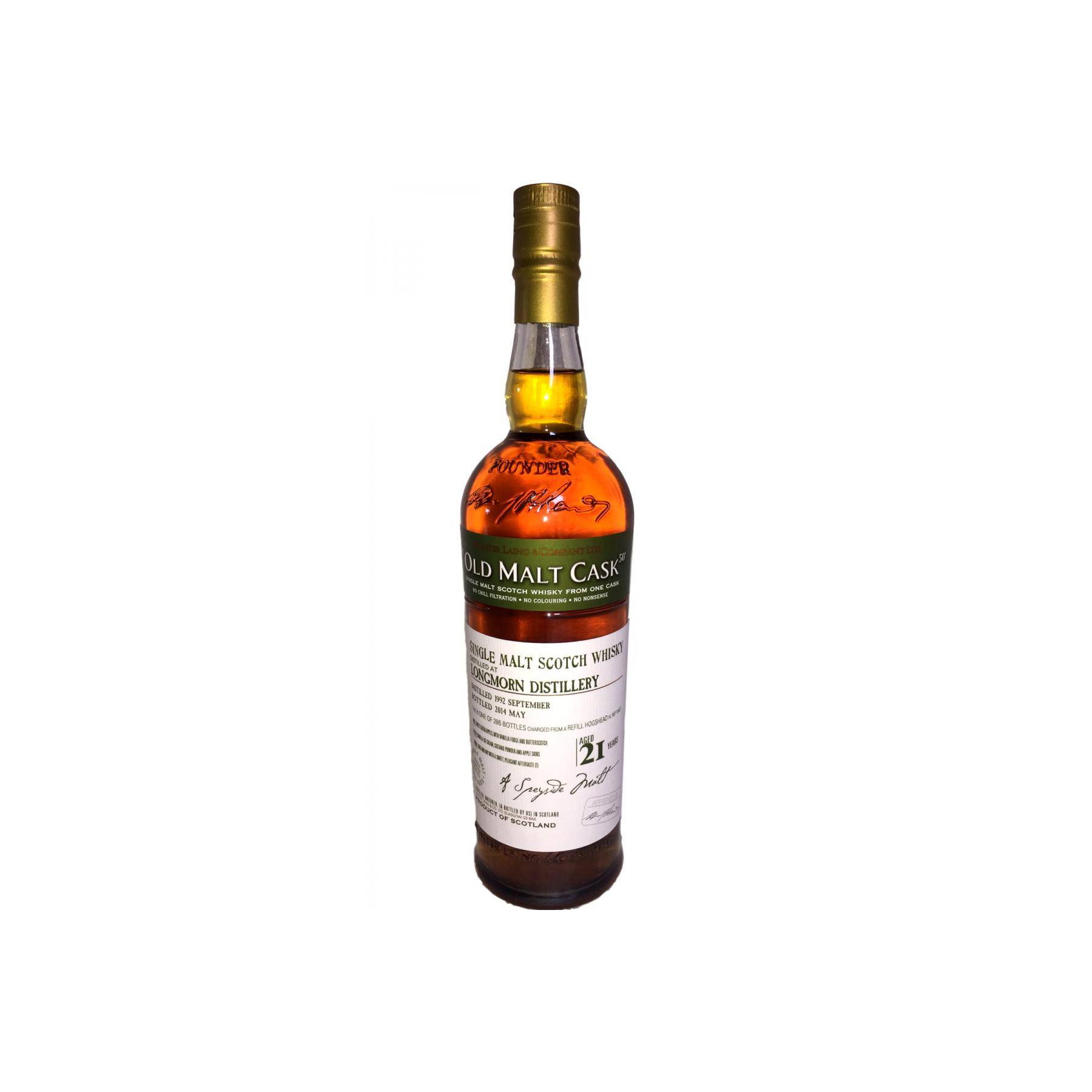 Longmorn Old Malt Cask 1992 21 Years Single Malt Whisky