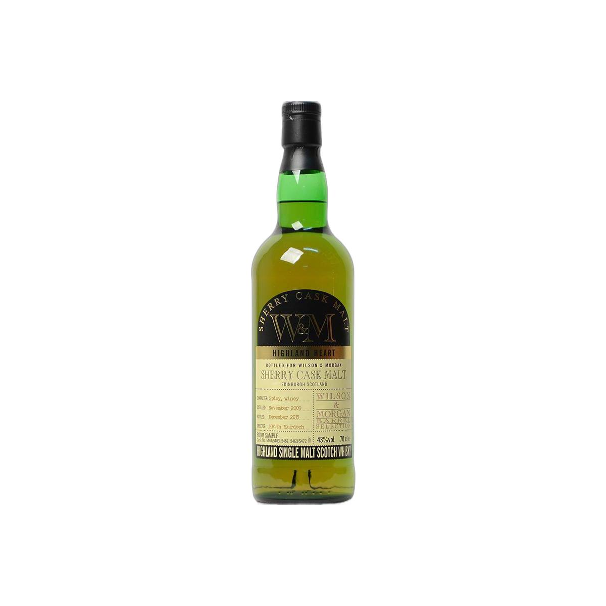 Wilson & Morgan 2009 6 Years Single Malt Whisky