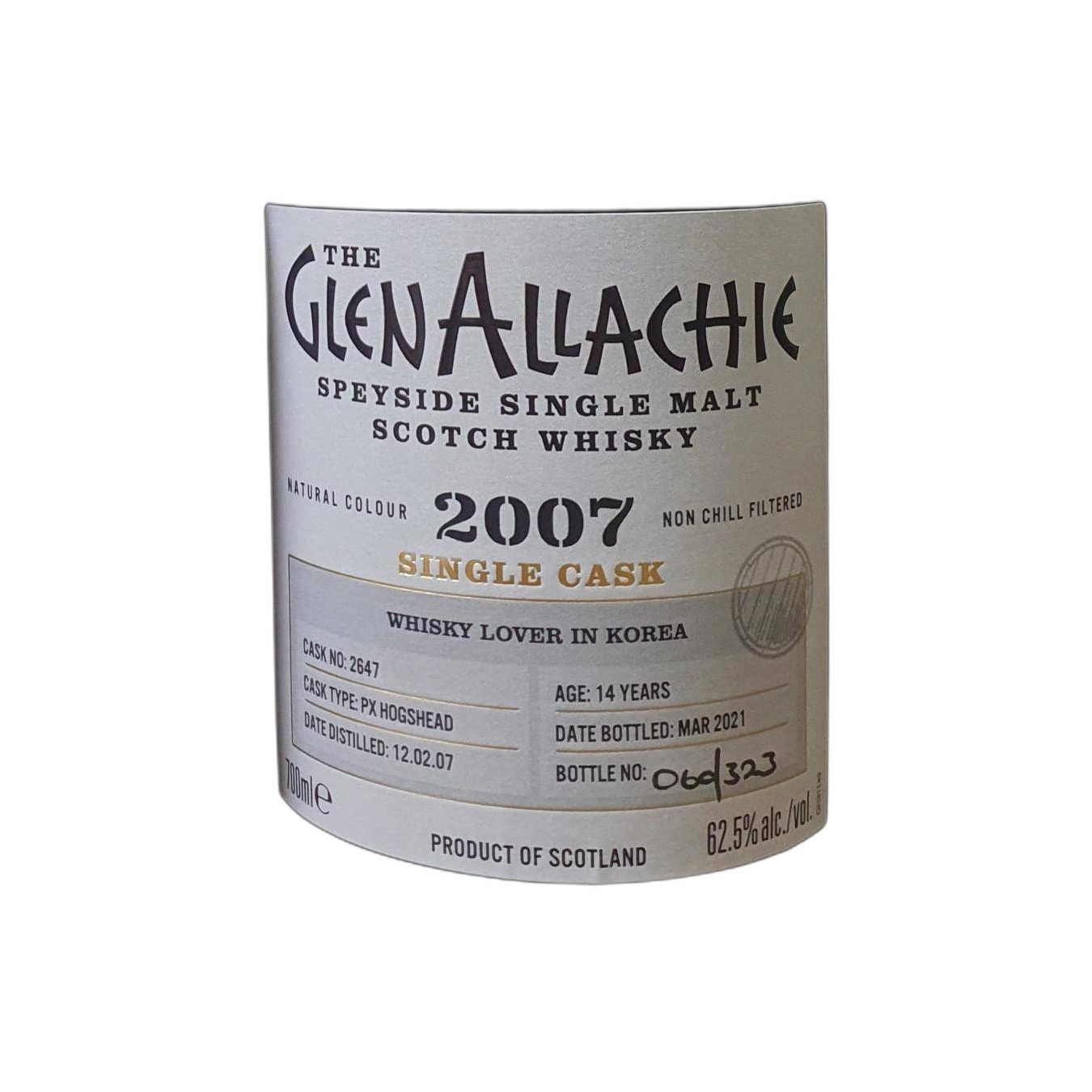 The GlenAllachie Single Cask 2007 14 Years Single Malt Whisky 2
