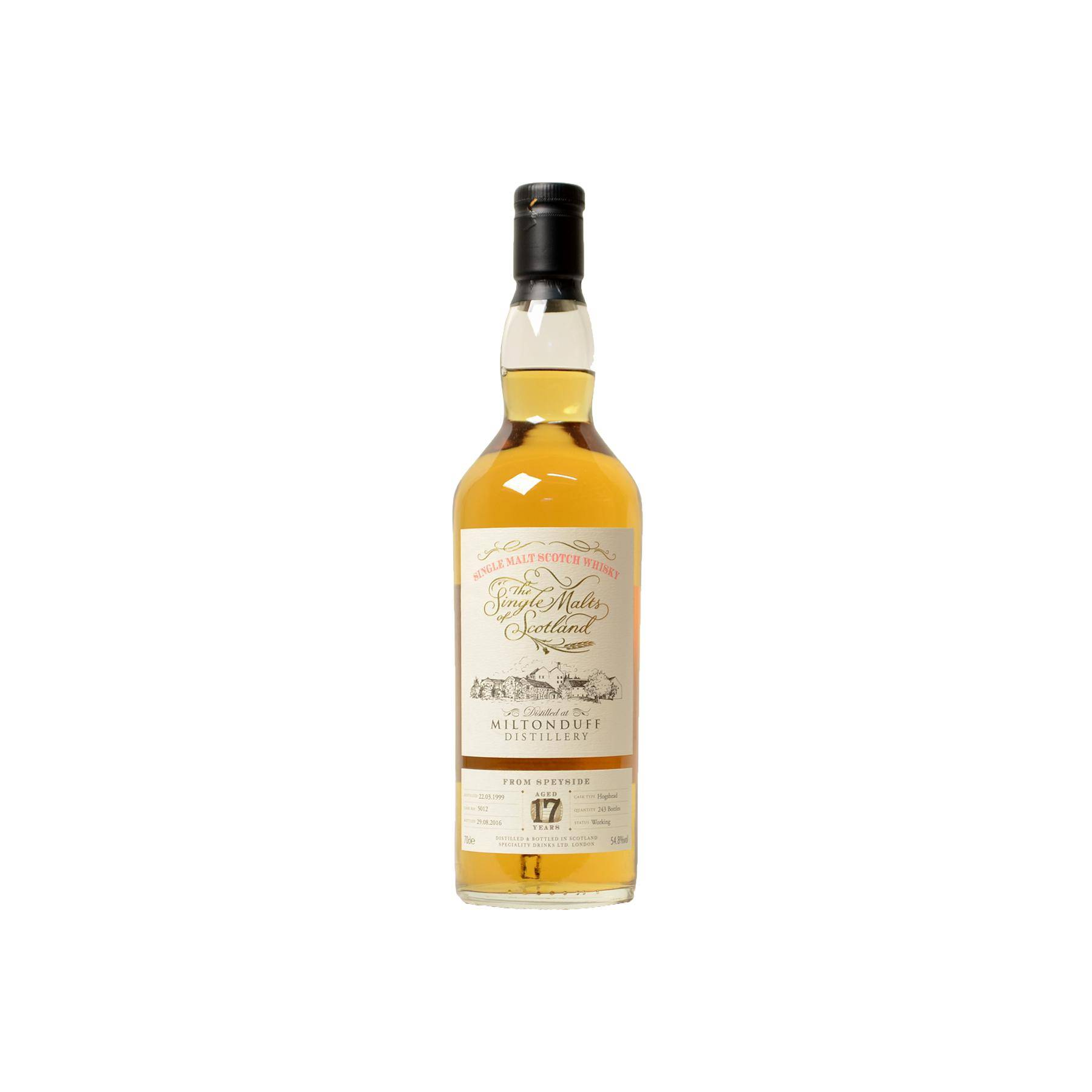 Miltonduff The Single Malts of Scotland 1999 17 Years Single Malt Whisky