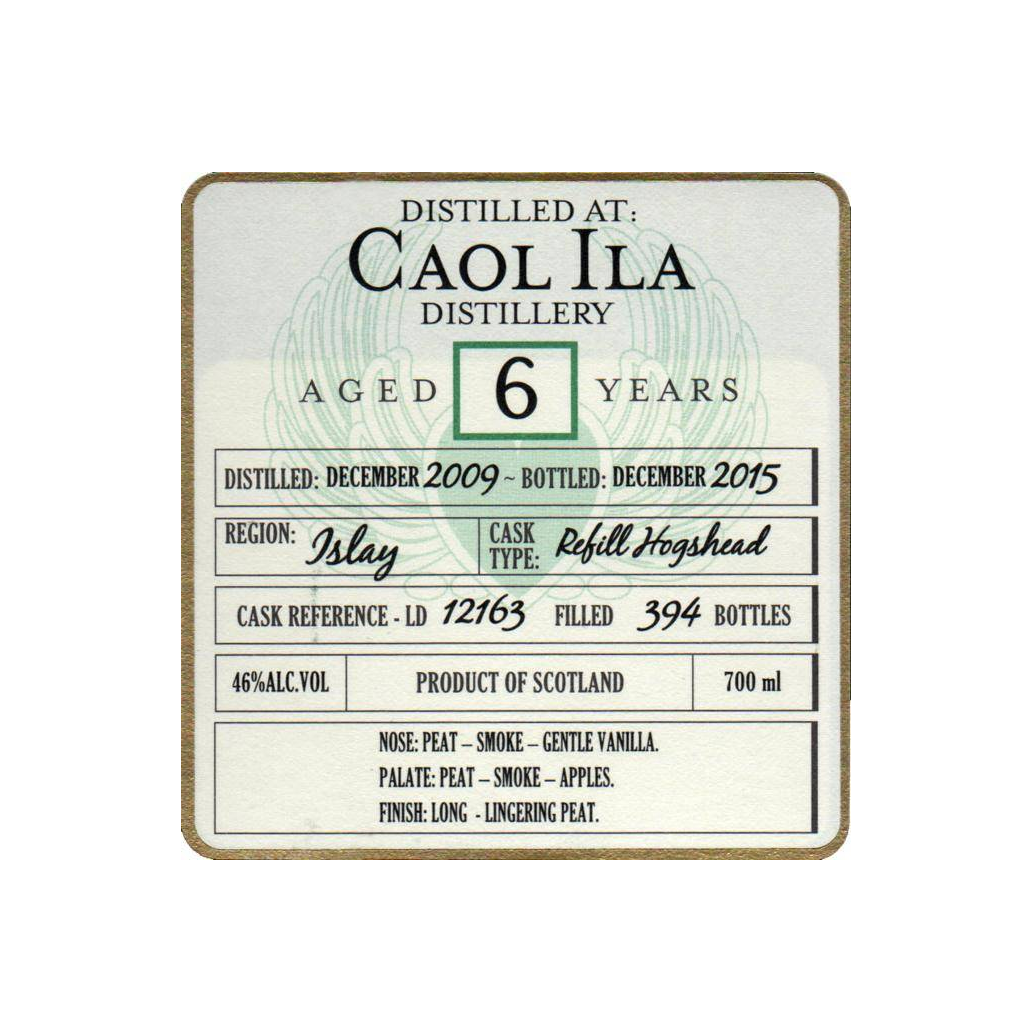 Caol Ila 2009 6 Years Single Malt Whisky 2