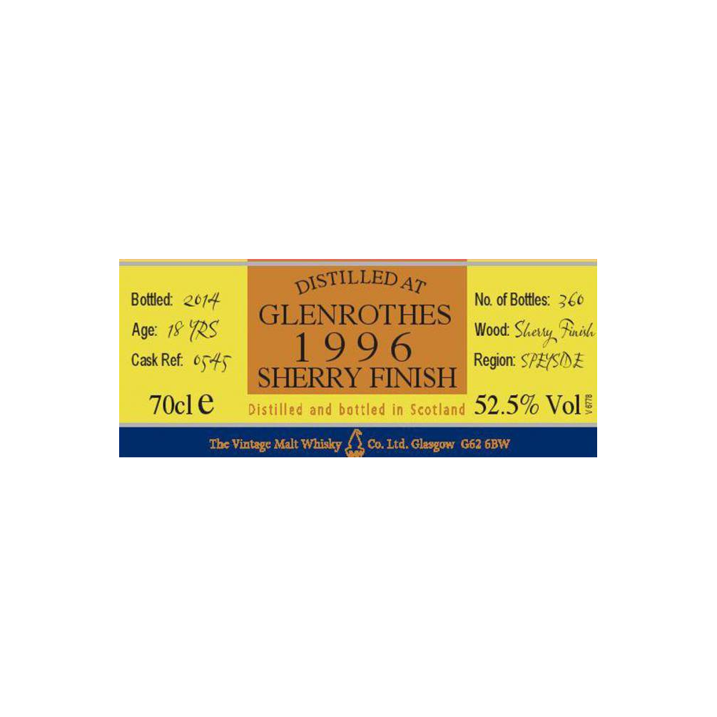 The Glenrothes The Cooper's Choice 1996 18 Years Single Malt Whisky 2