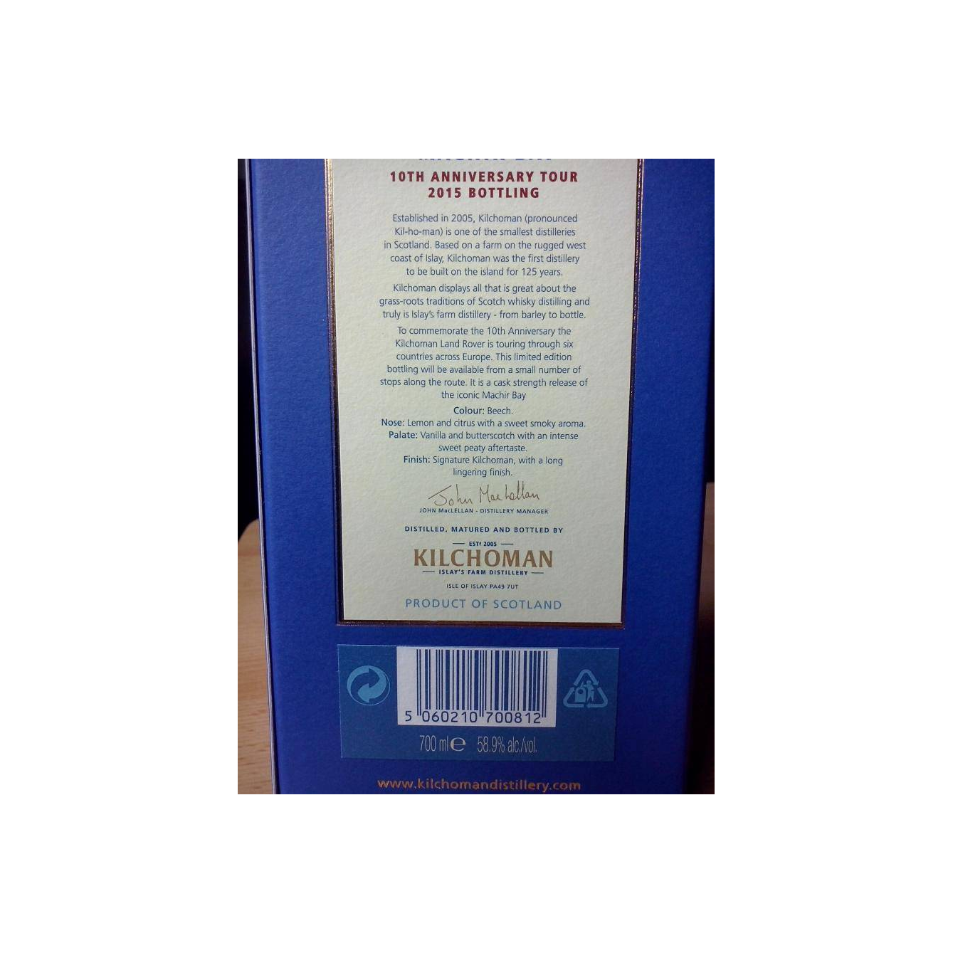Kilchoman Single Malt Whisky 2