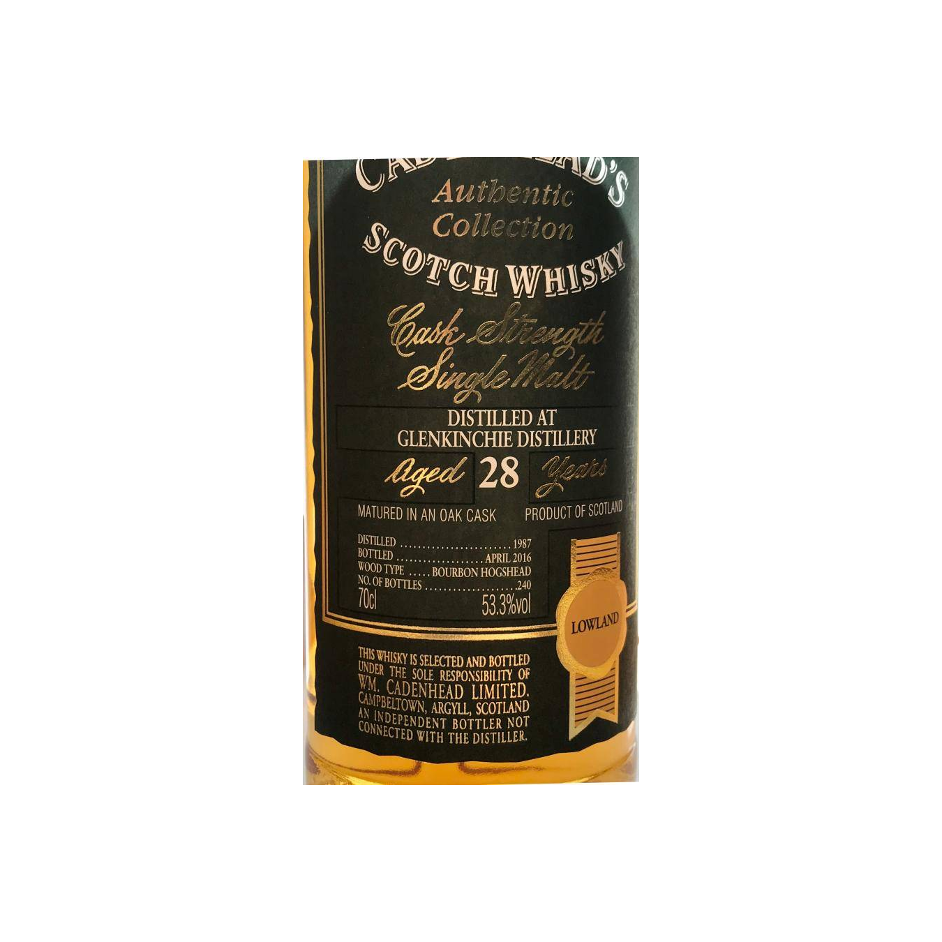 Glenkinchie Authentic Collection 1987 28 Years Single Malt Whisky 2