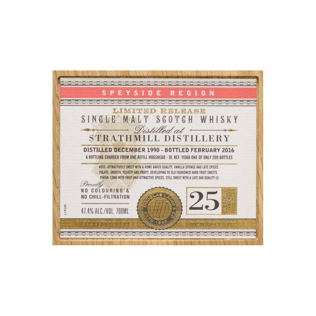 Strathmill 1990 25 Years Single Malt Whisky 3