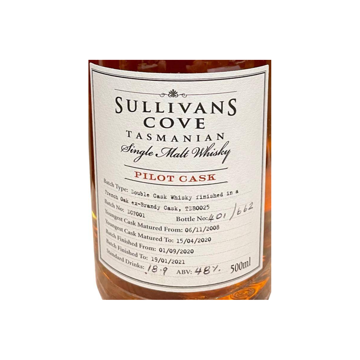 Sullivans Cove Blended Malt Whisky 2