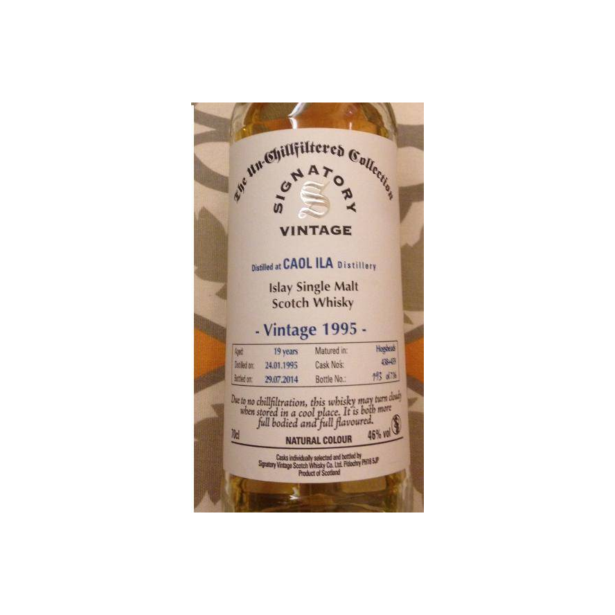 Caol Ila The Un-Chillfiltered Collection 1995 19 Years Single Malt Whisky