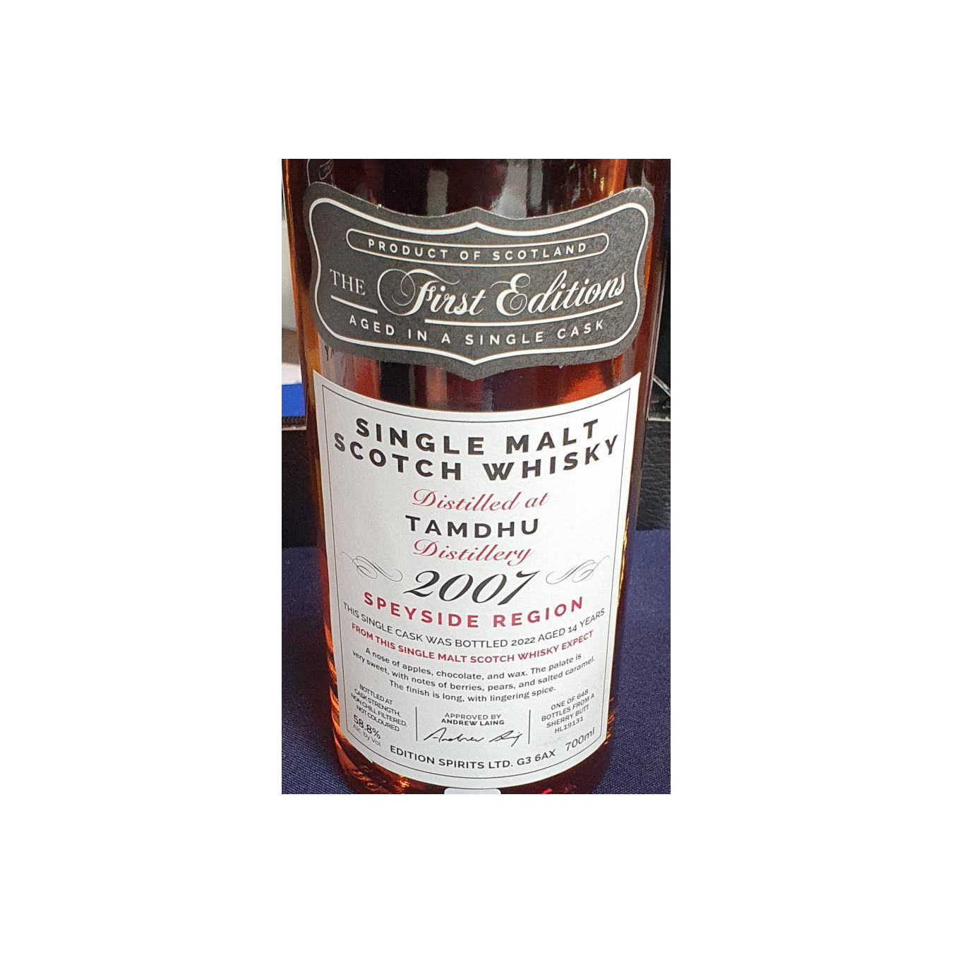 Tamdhu The First Editions 2007 14 Years Single Malt Whisky