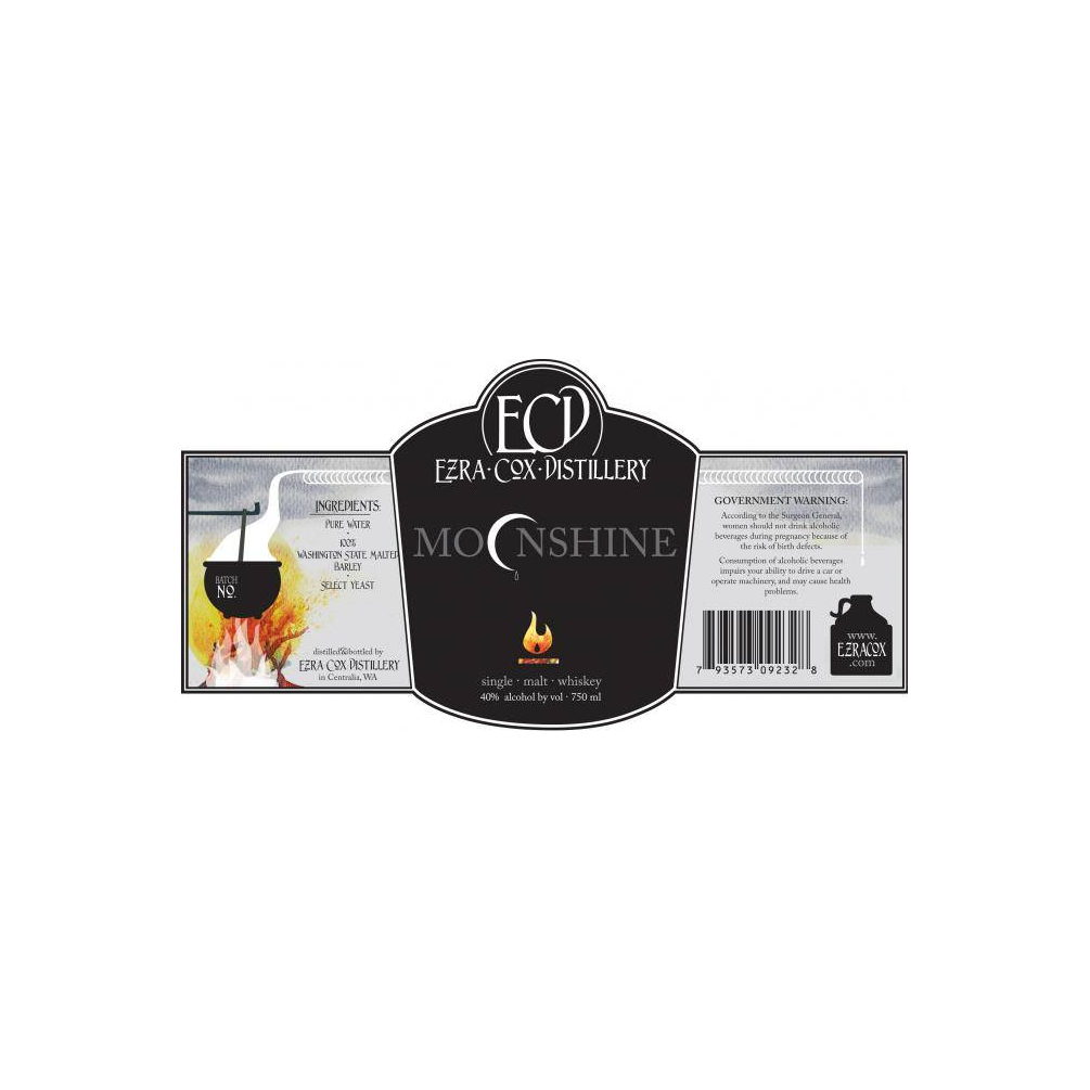 Ezra Cox Distillery Moonshine