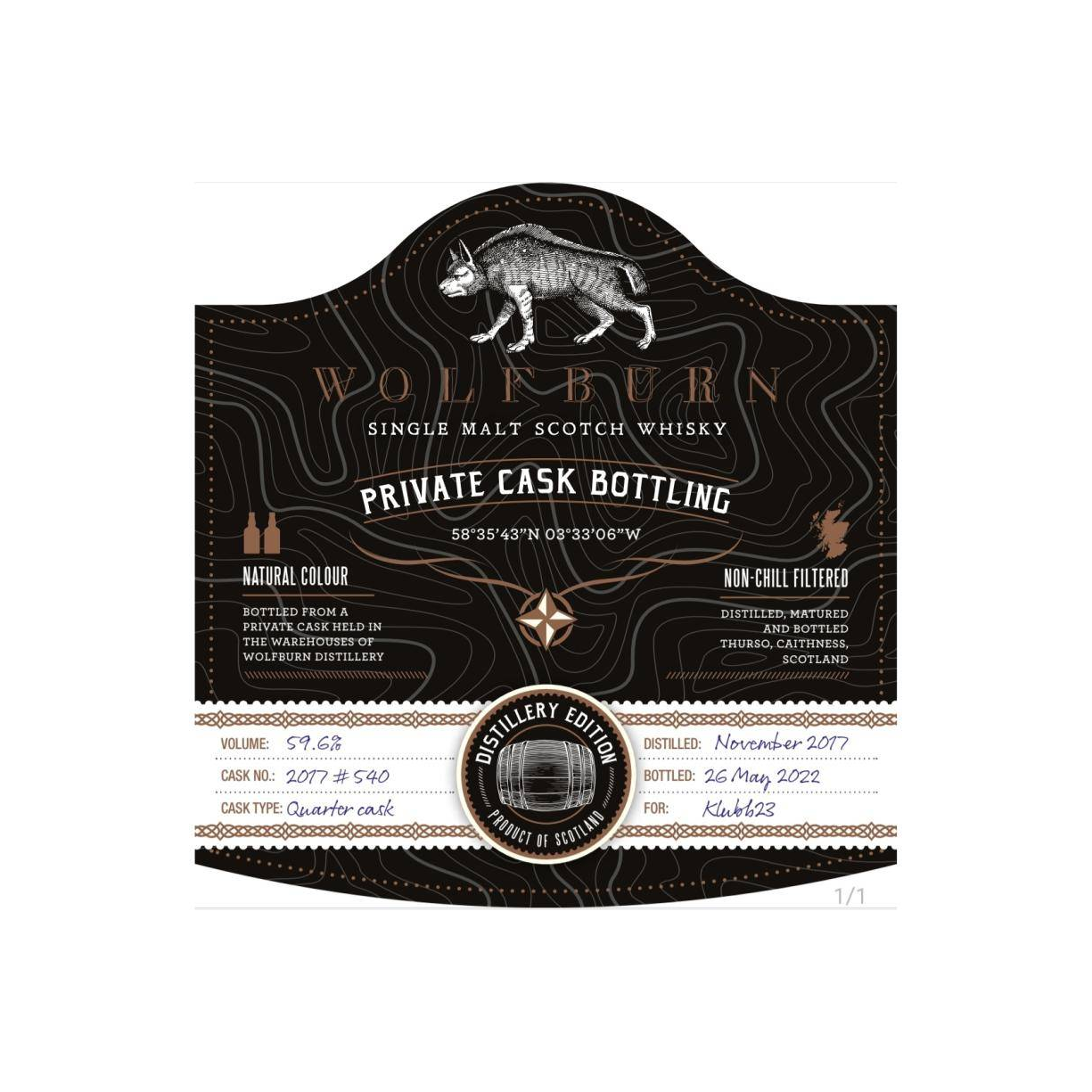 Wolfburn 2017 4 Years Single Malt Whisky 2