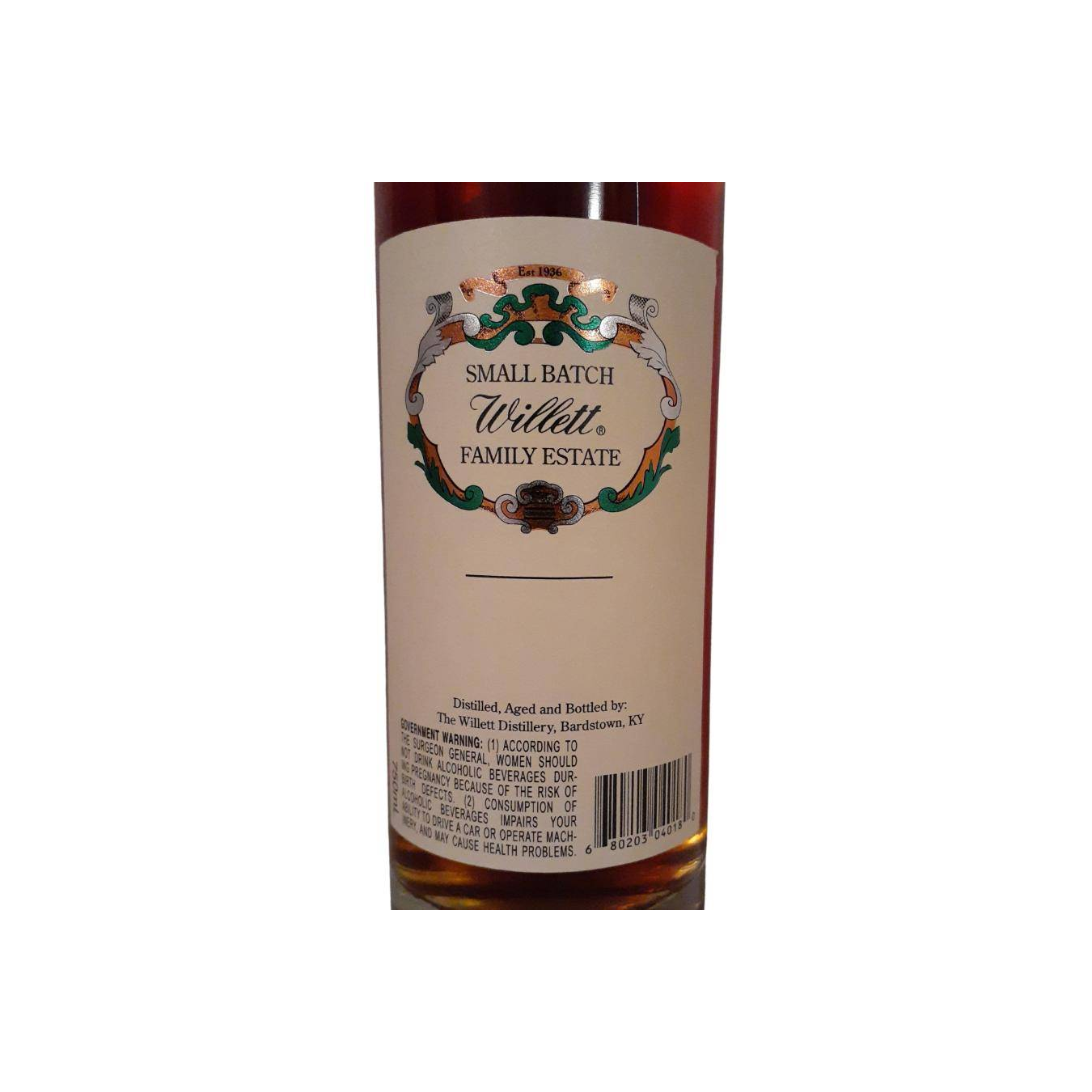 Willett 4 Years Rye Whisky 2