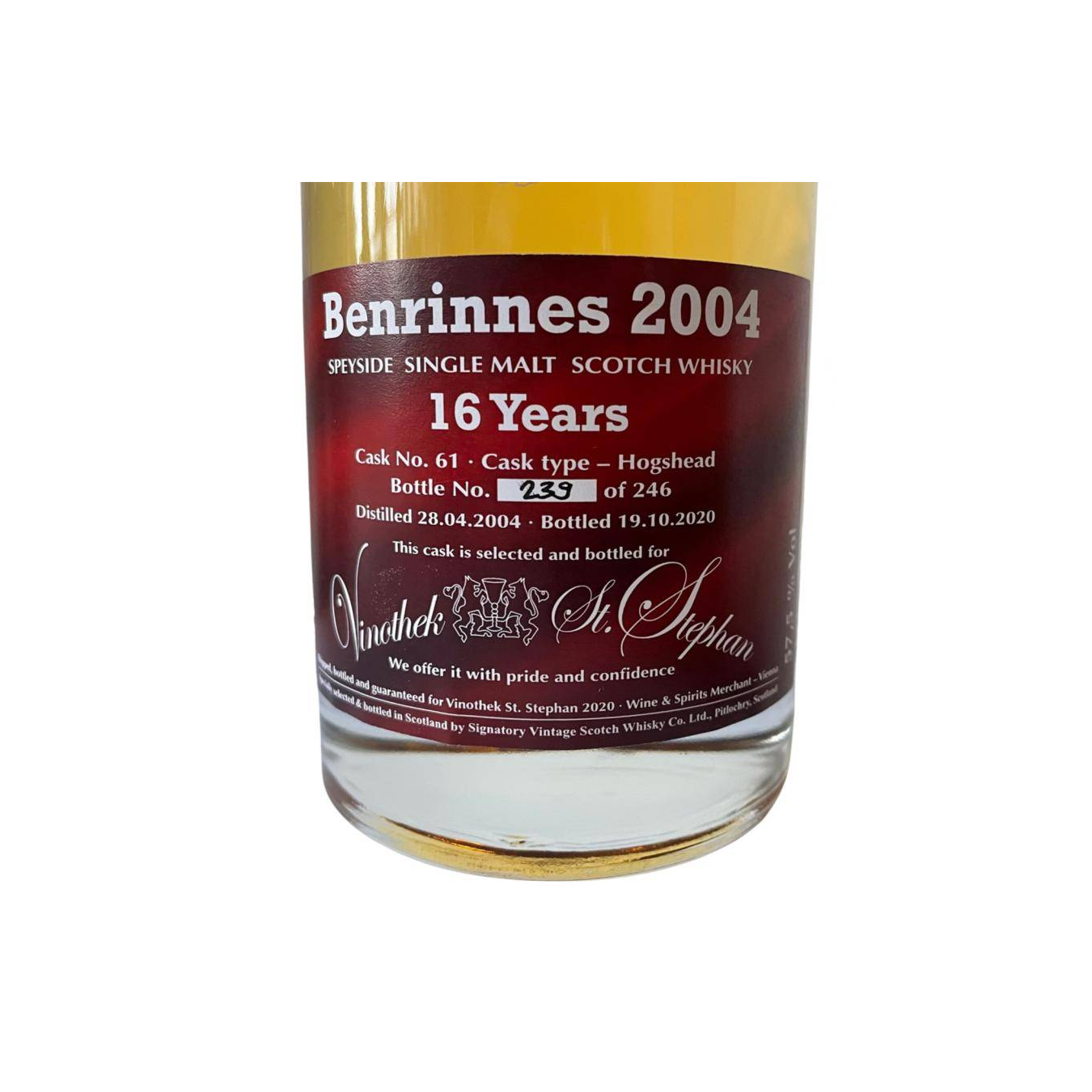 Benrinnes 2004 16 Years Single Malt Whisky 2