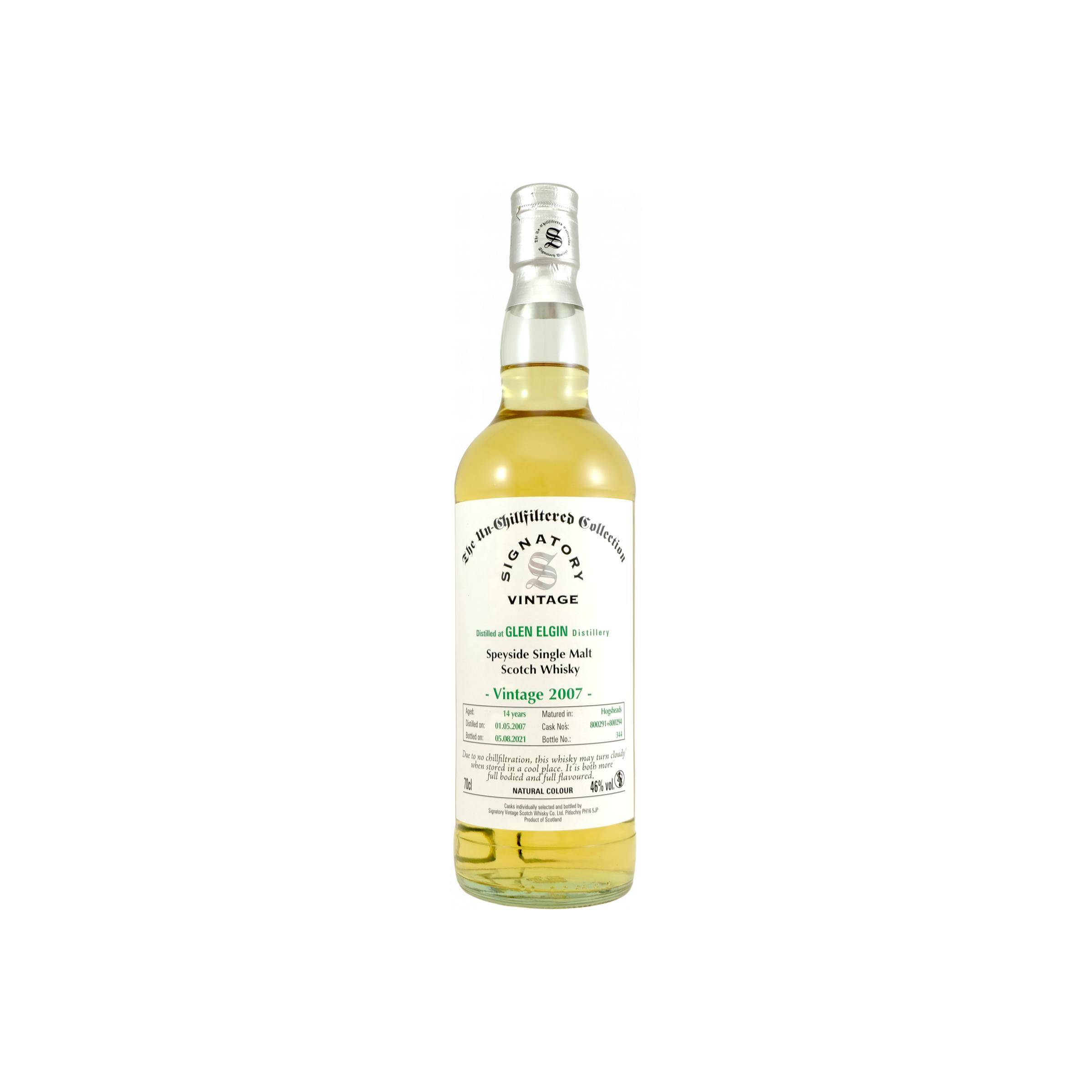 Glen Elgin The Un-Chillfiltered Collection 2007 14 Years Single Malt Whisky