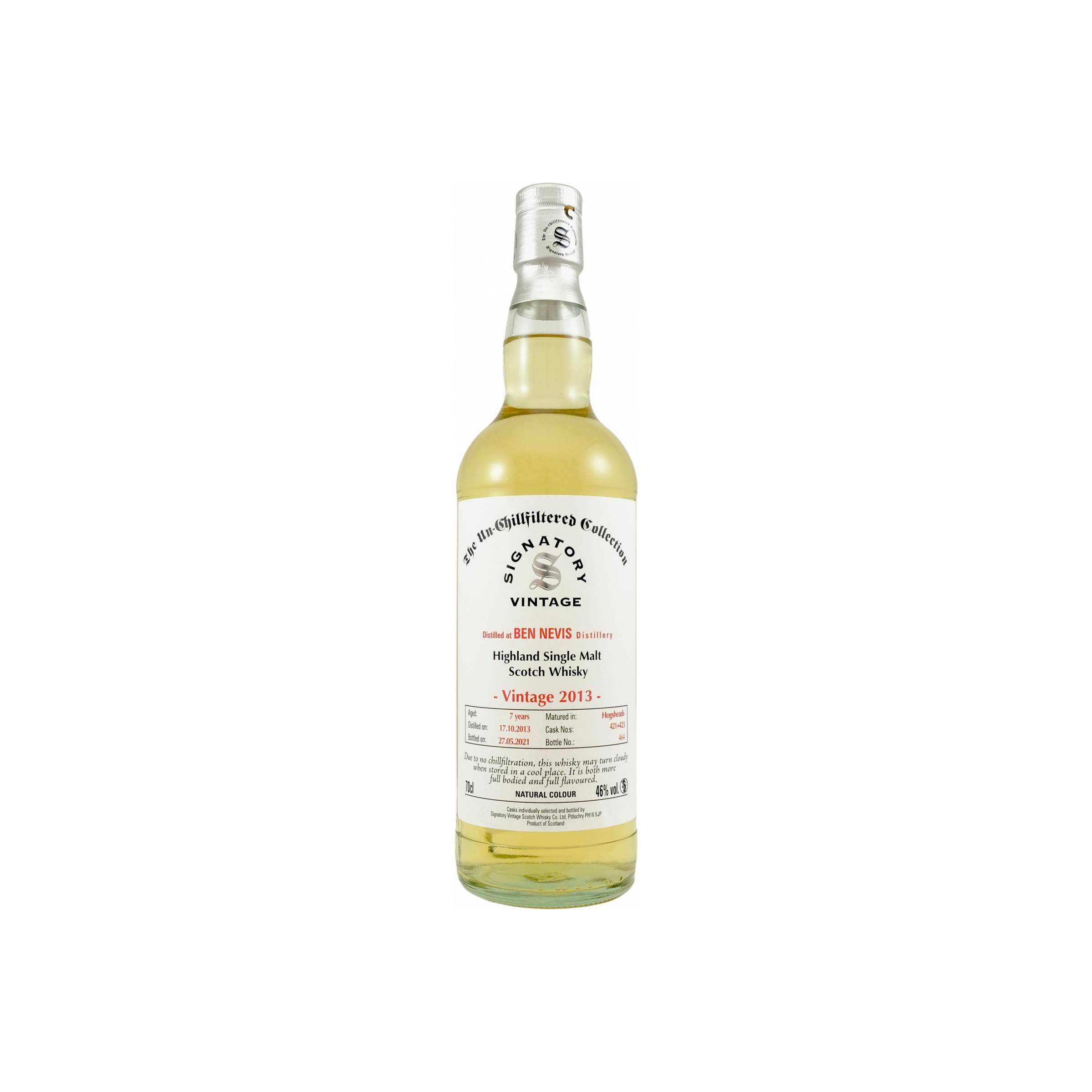 Ben Nevis The Un-Chillfiltered Collection 2013 7 Years Single Malt Whisky