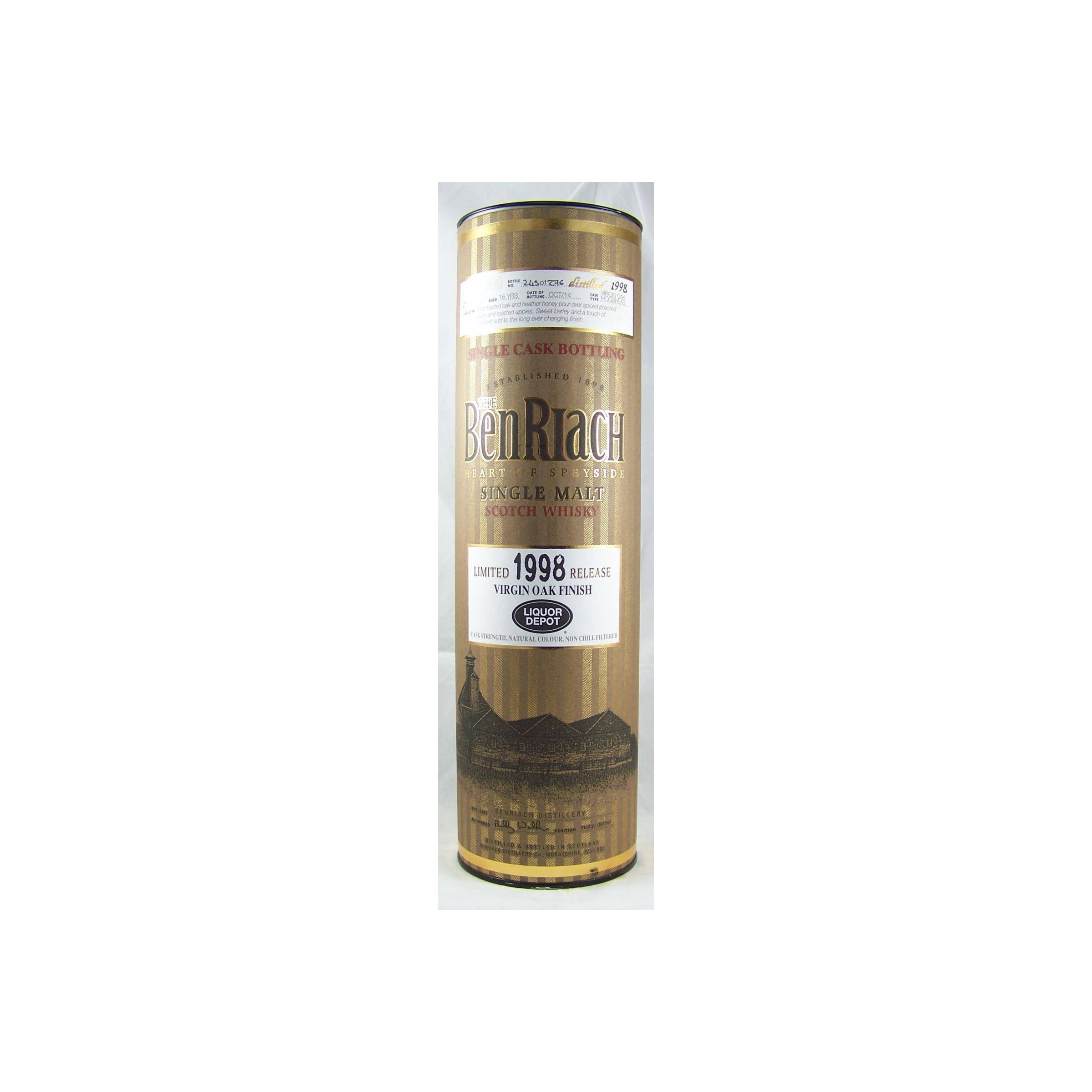 BenRiach Individual Cask Bottling 1998 16 Years Single Malt Whisky 3