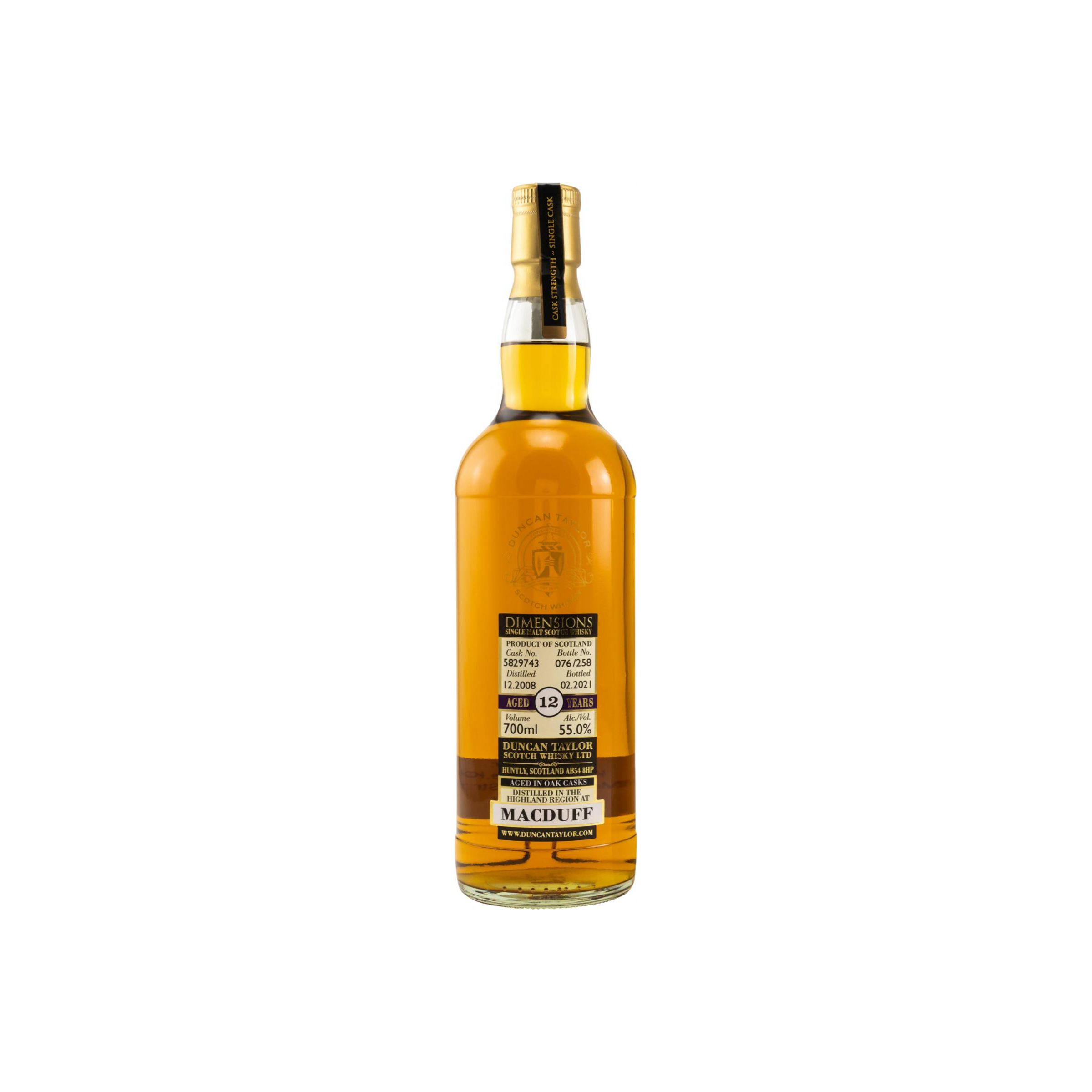Macduff Dimensions 2008 12 Years Single Malt Whisky