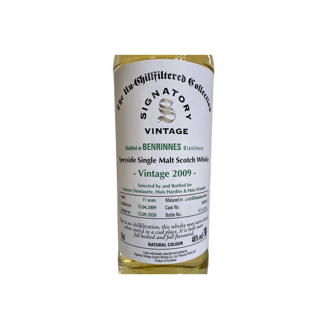 Benrinnes The Un-Chillfiltered Collection 2009 11 Years Single Malt Whisky 2