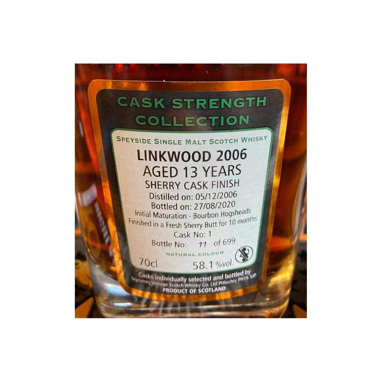 Linkwood Cask Strength Collection 2006 13 Years Single Malt Whisky 3