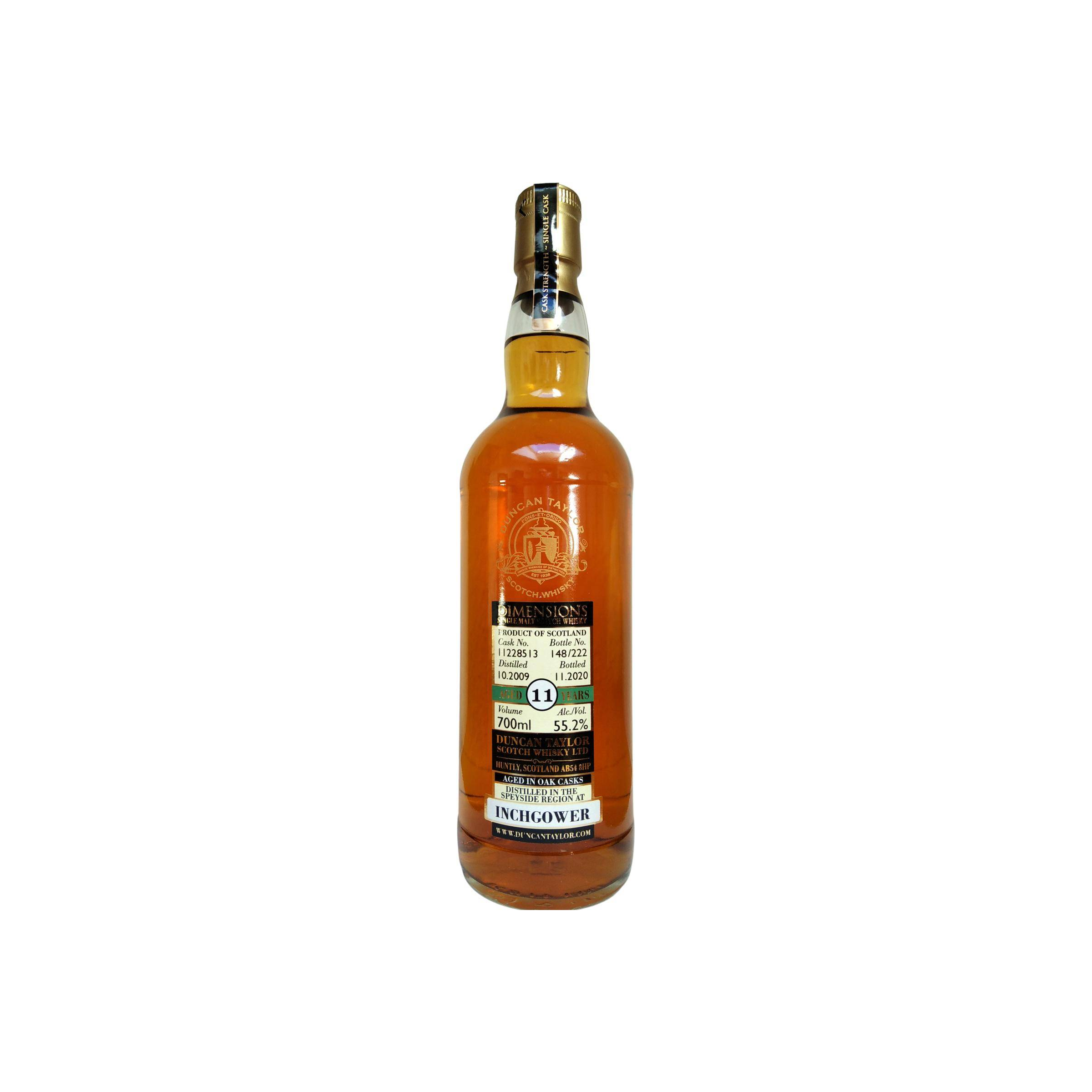 Inchgower Dimensions 2009 11 Years Single Malt Whisky