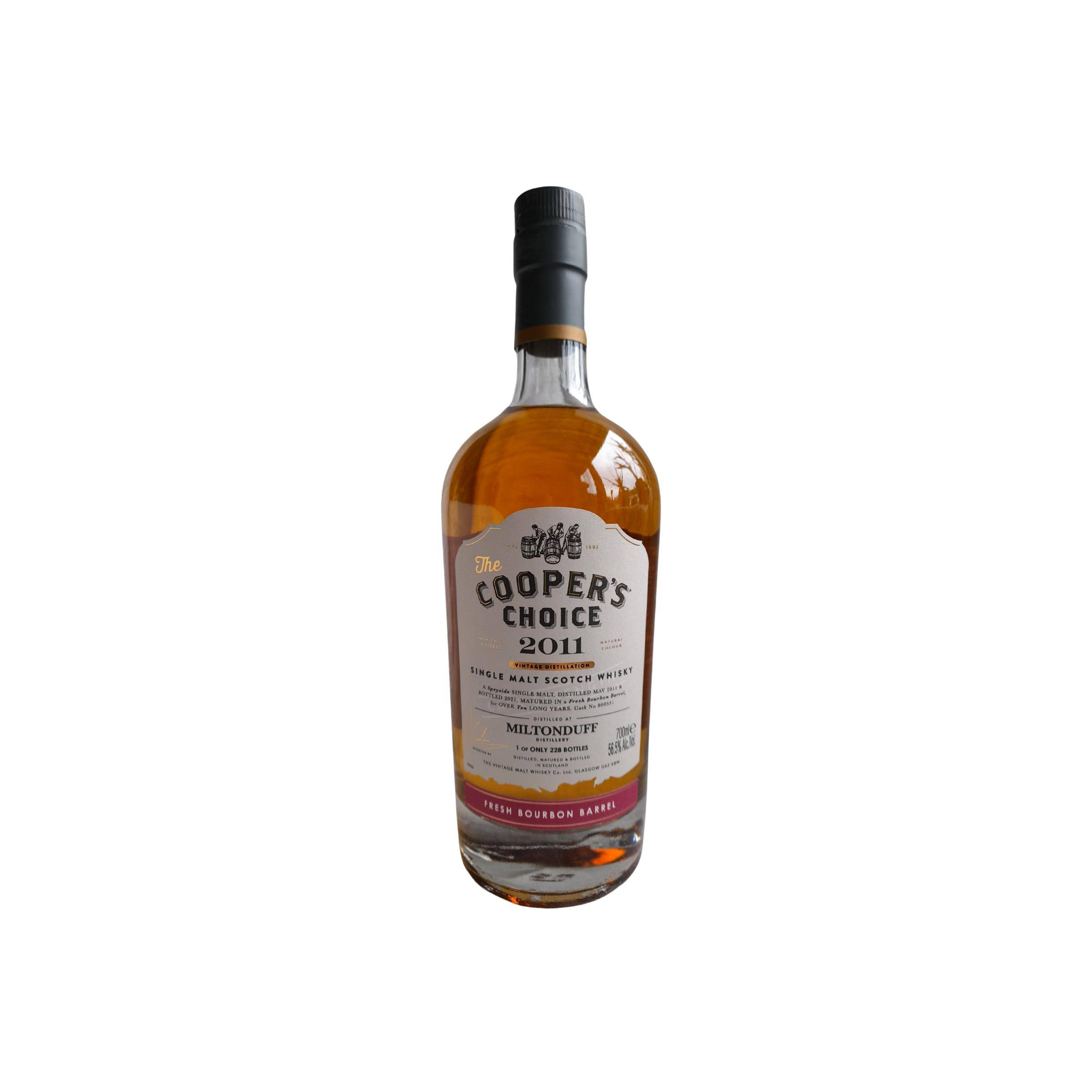 Miltonduff The Cooper's Choice 2011 10 Years Single Malt Whisky