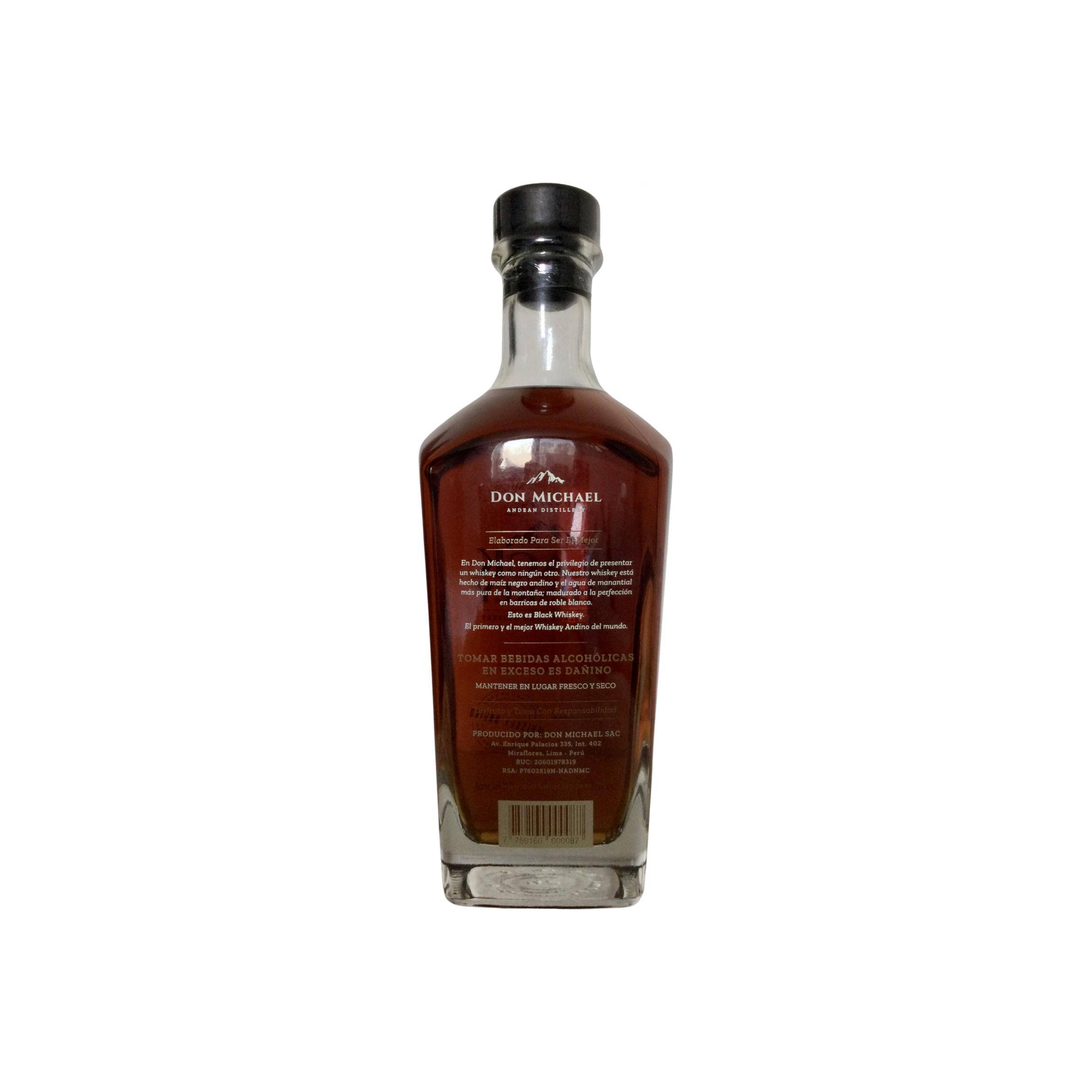 Black Whiskey Andean Black Corn Whiskey 3