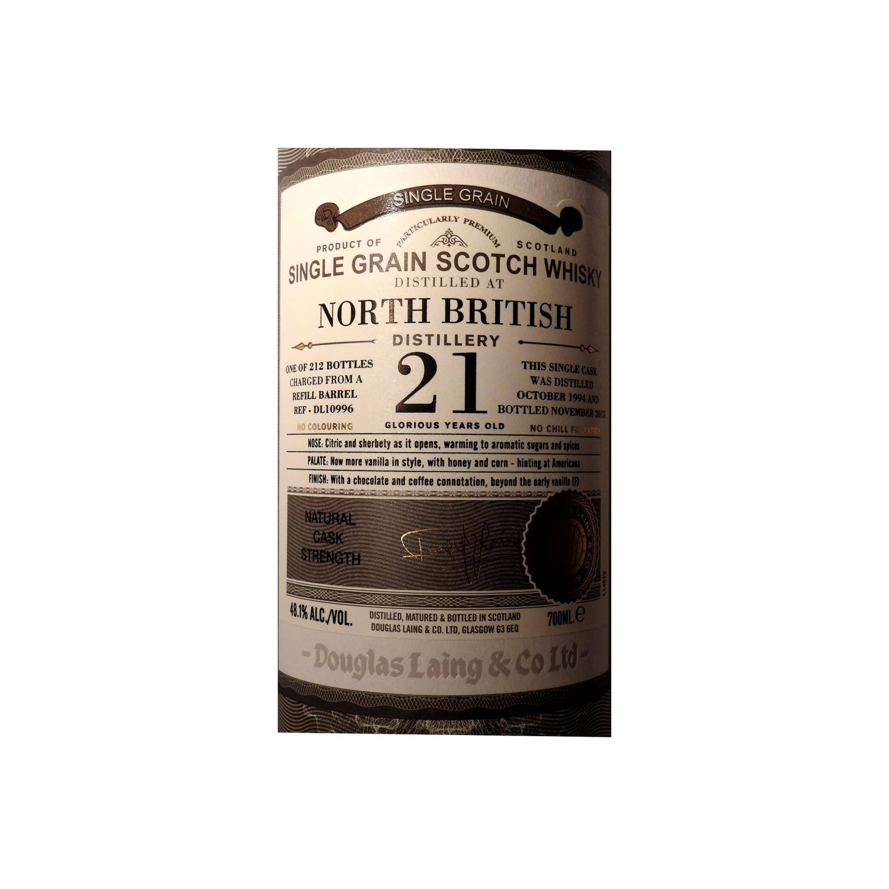 North British Old Particular 1994 21 Years Single Grain Whisky 3